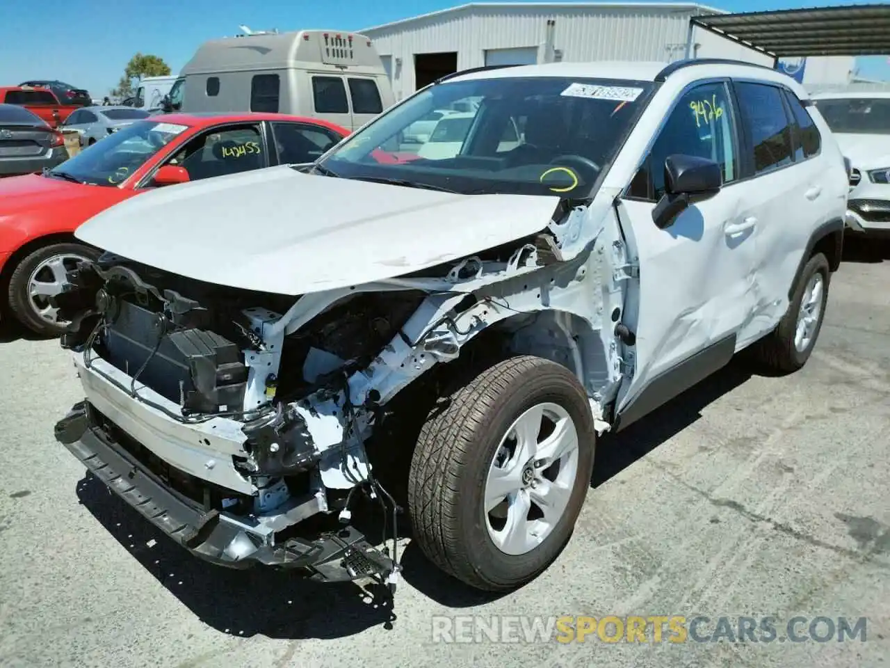 2 Photograph of a damaged car 4T3LWRFV0MU021158 TOYOTA RAV4 2021