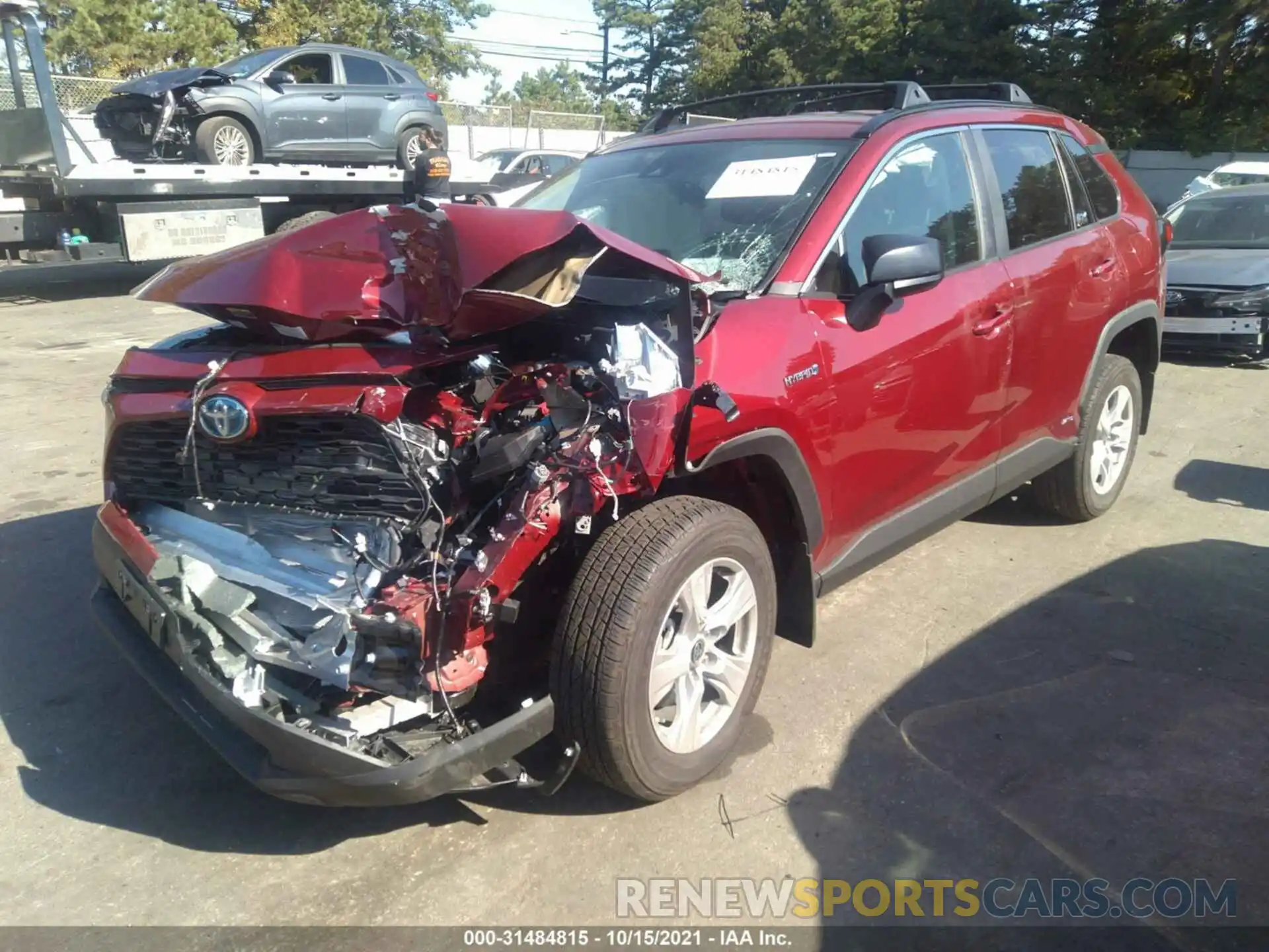 2 Photograph of a damaged car 4T3LWRFV0MU028837 TOYOTA RAV4 2021