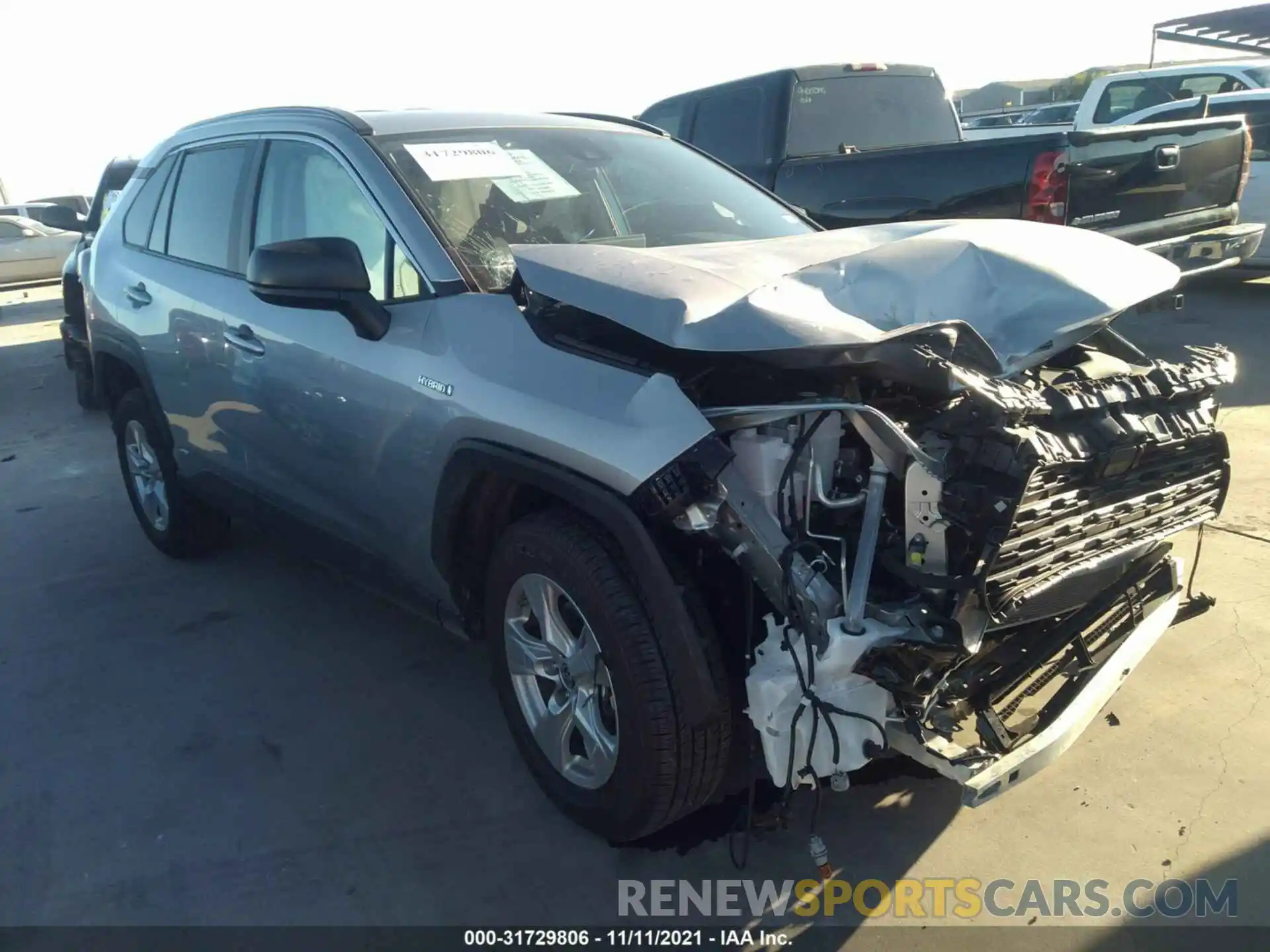 1 Photograph of a damaged car 4T3LWRFV3MU025947 TOYOTA RAV4 2021