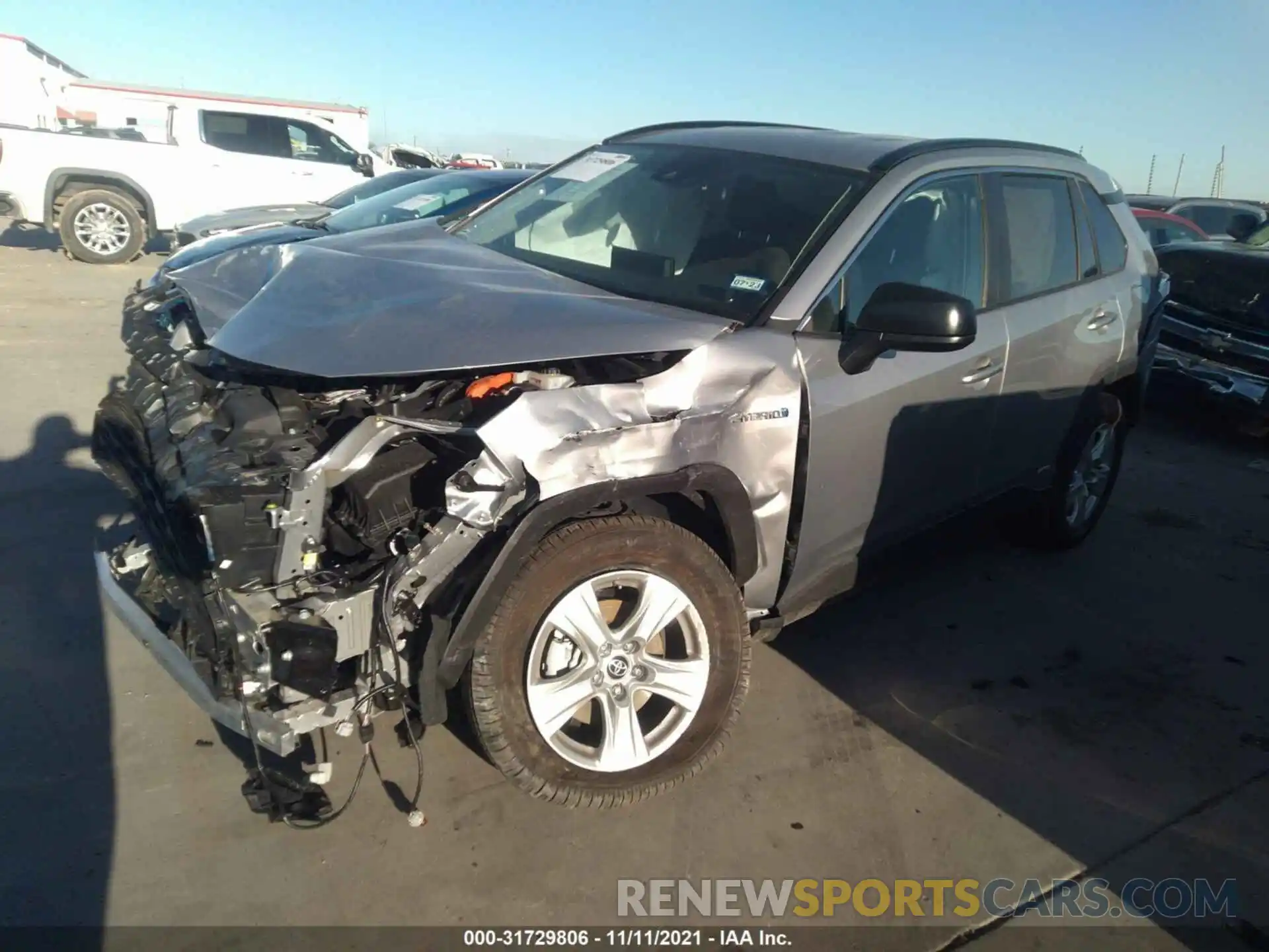 2 Photograph of a damaged car 4T3LWRFV3MU025947 TOYOTA RAV4 2021