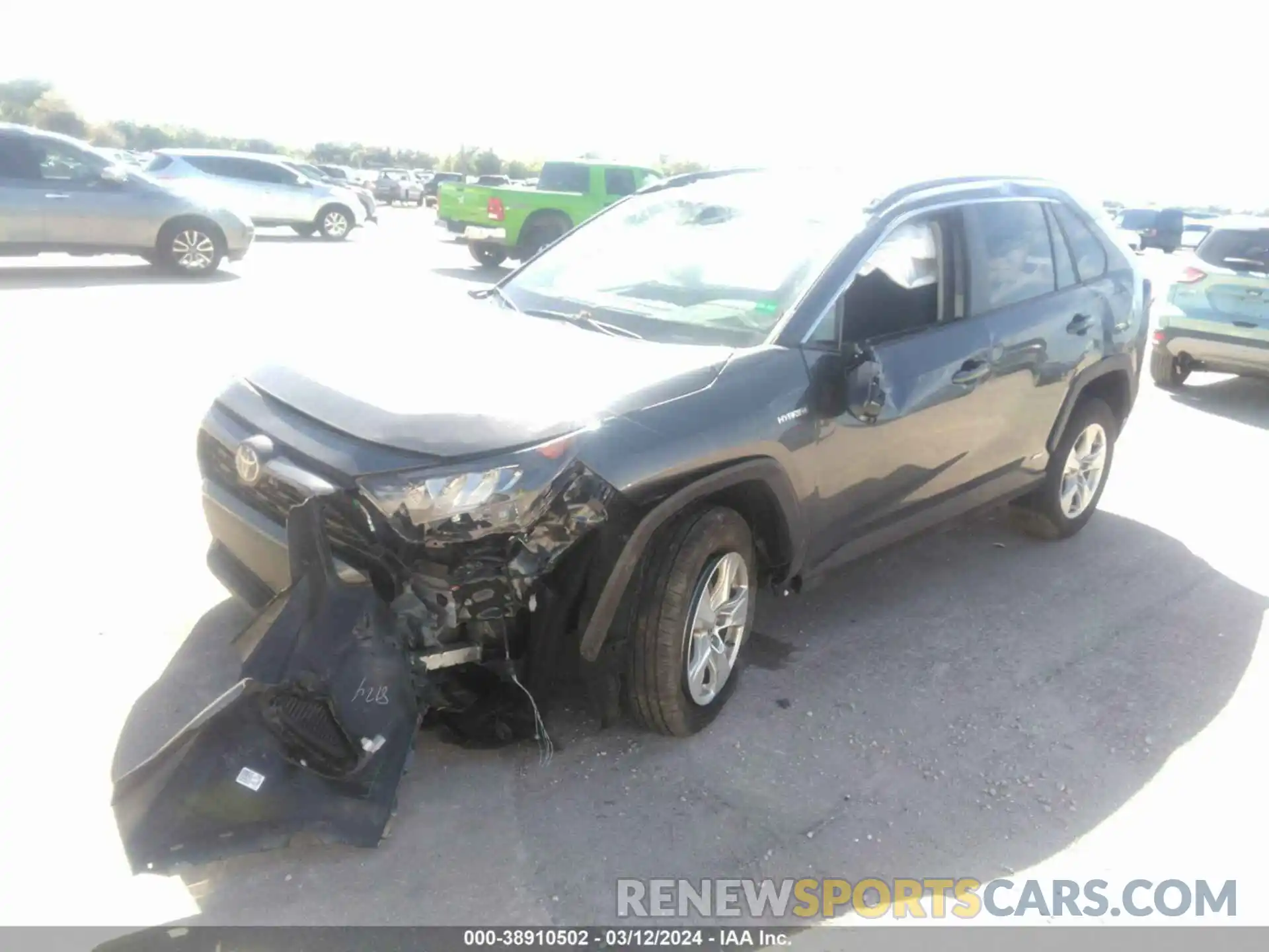 2 Photograph of a damaged car 4T3LWRFV3MU034471 TOYOTA RAV4 2021