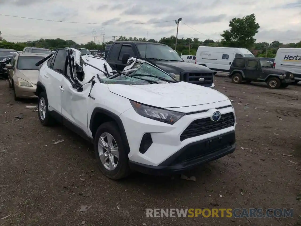 1 Photograph of a damaged car 4T3LWRFV4MU042577 TOYOTA RAV4 2021