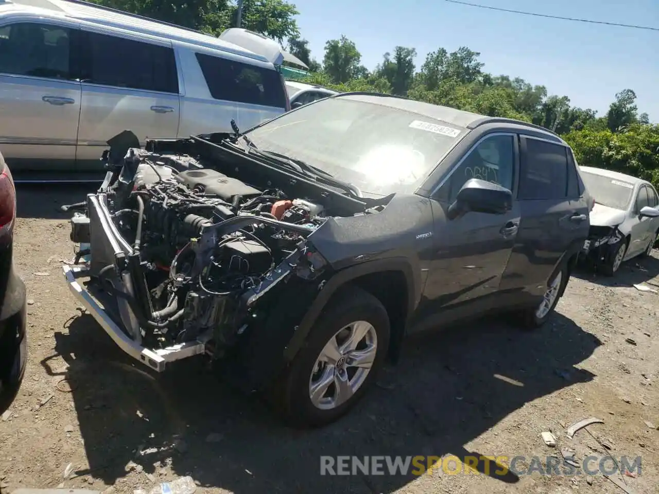 2 Photograph of a damaged car 4T3LWRFV7MU050026 TOYOTA RAV4 2021