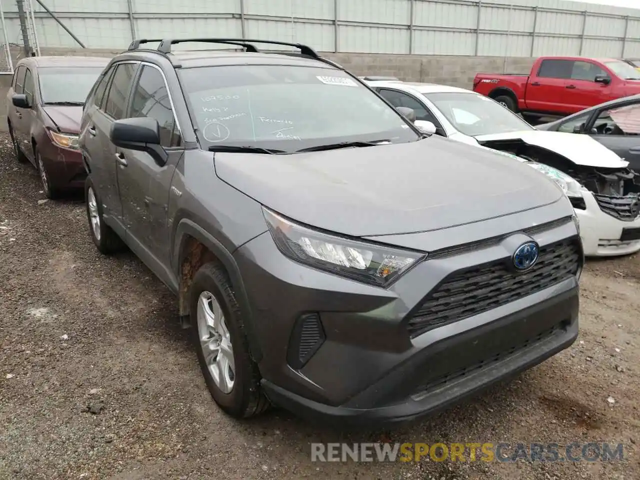 1 Photograph of a damaged car 4T3LWRFV9MU012555 TOYOTA RAV4 2021