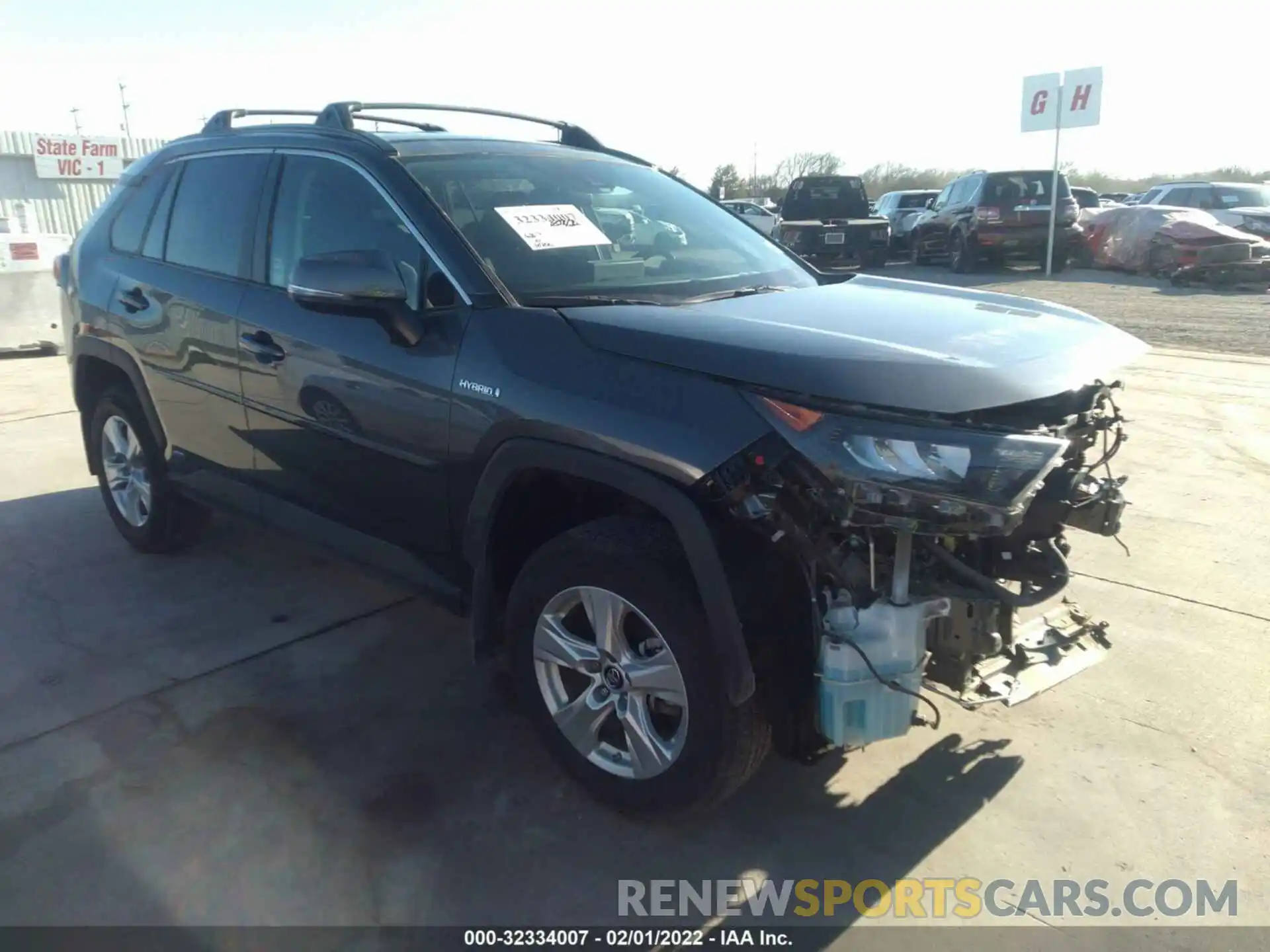 1 Photograph of a damaged car 4T3M6RFV2MU022512 TOYOTA RAV4 2021