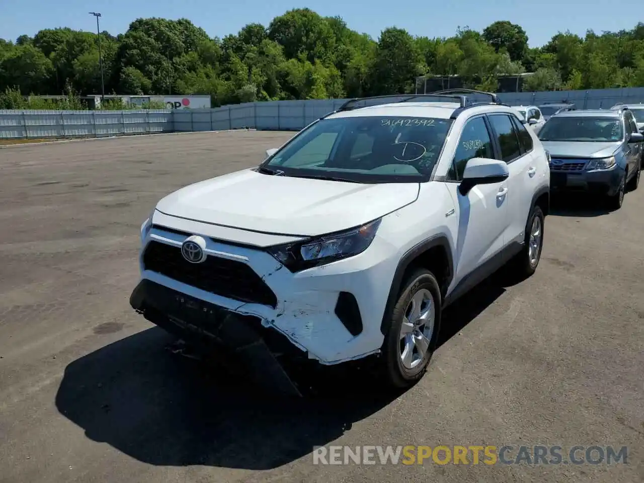 2 Photograph of a damaged car 4T3MWRFV1MU013736 TOYOTA RAV4 2021