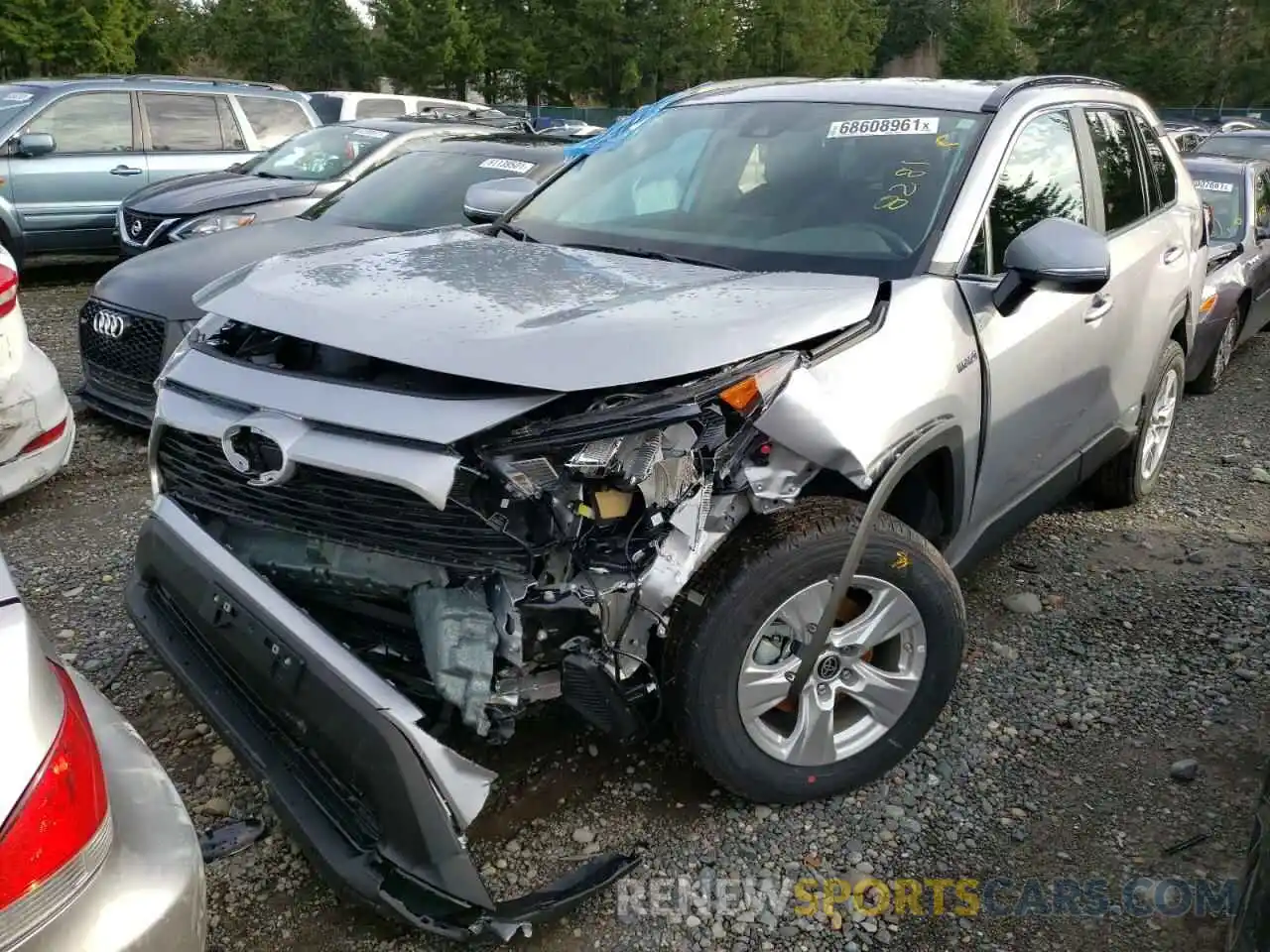 2 Photograph of a damaged car 4T3MWRFV1MU038281 TOYOTA RAV4 2021