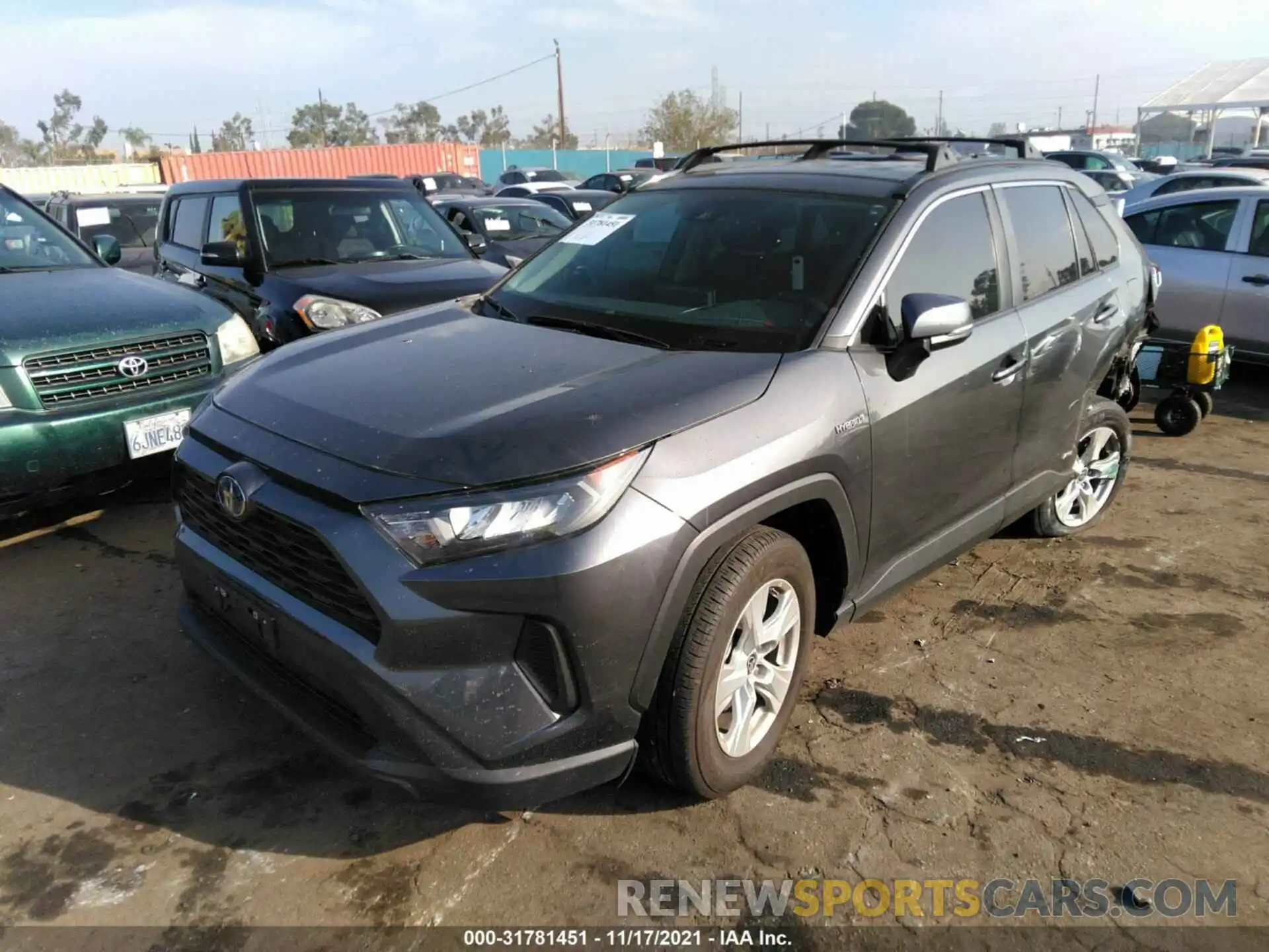 2 Photograph of a damaged car 4T3MWRFV4MU016338 TOYOTA RAV4 2021