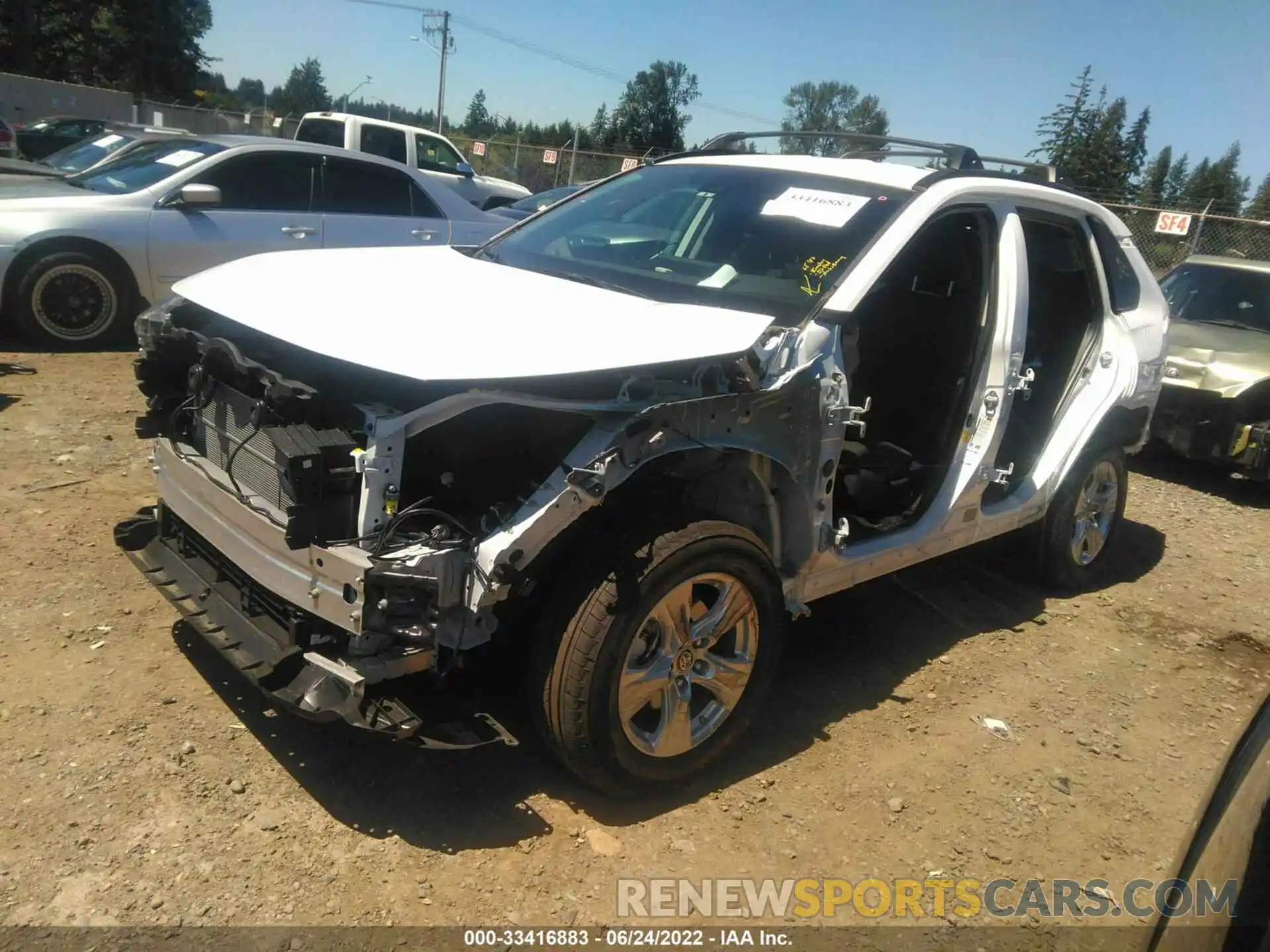 2 Photograph of a damaged car 4T3MWRFV5MU045847 TOYOTA RAV4 2021