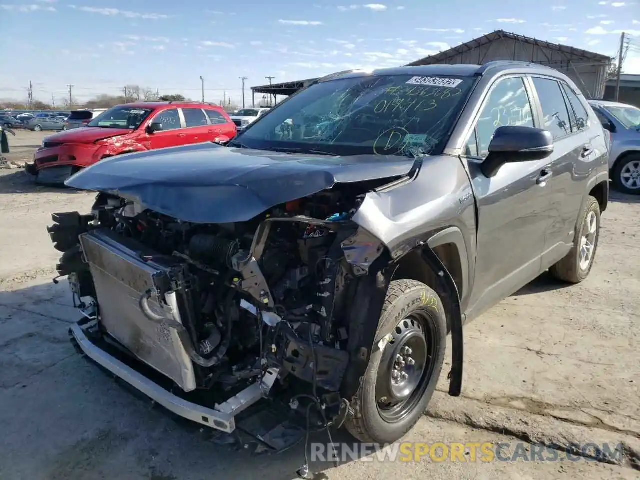 2 Photograph of a damaged car 4T3MWRFV7MU019413 TOYOTA RAV4 2021