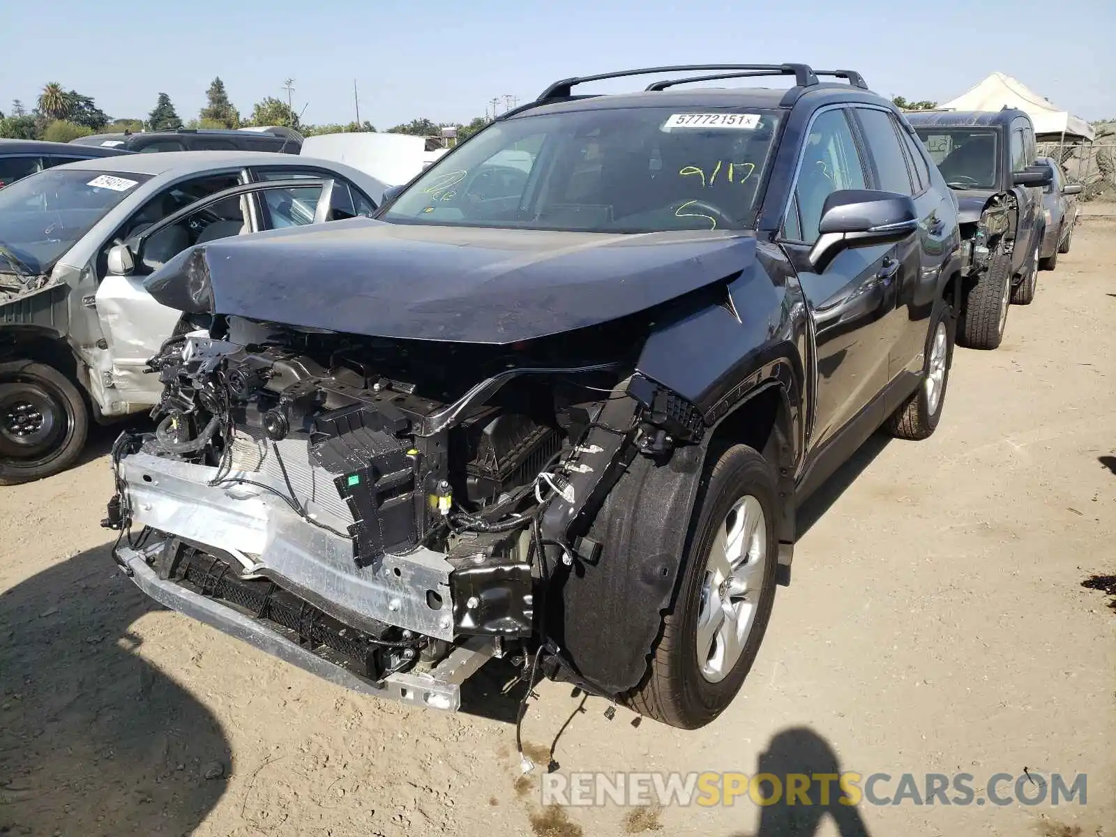 2 Photograph of a damaged car 4T3MWRFV8MU026290 TOYOTA RAV4 2021