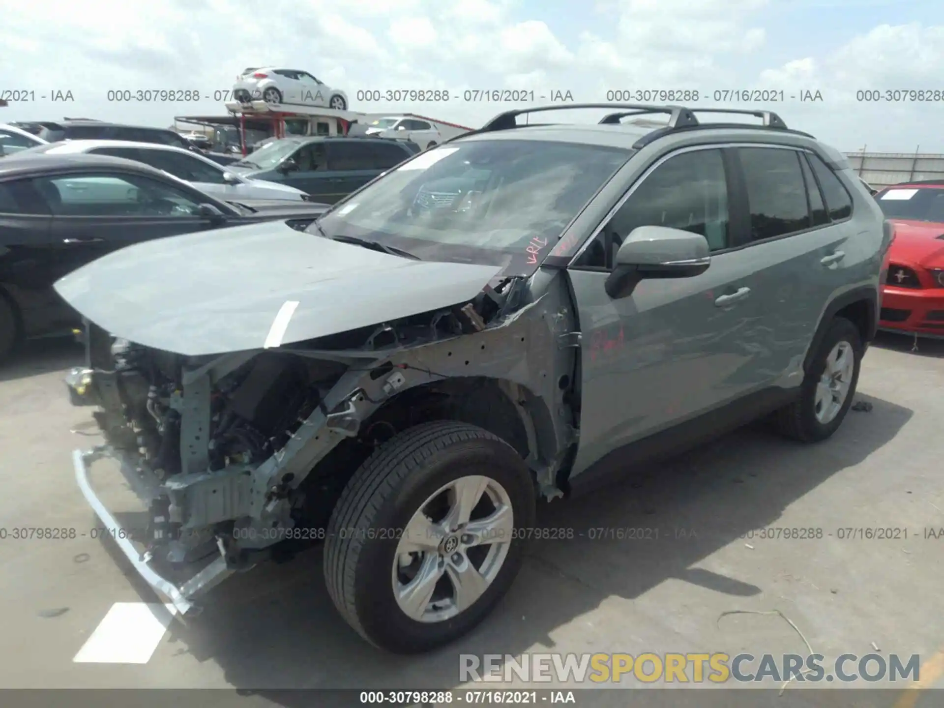 2 Photograph of a damaged car 4T3R6RFV0MU014561 TOYOTA RAV4 2021