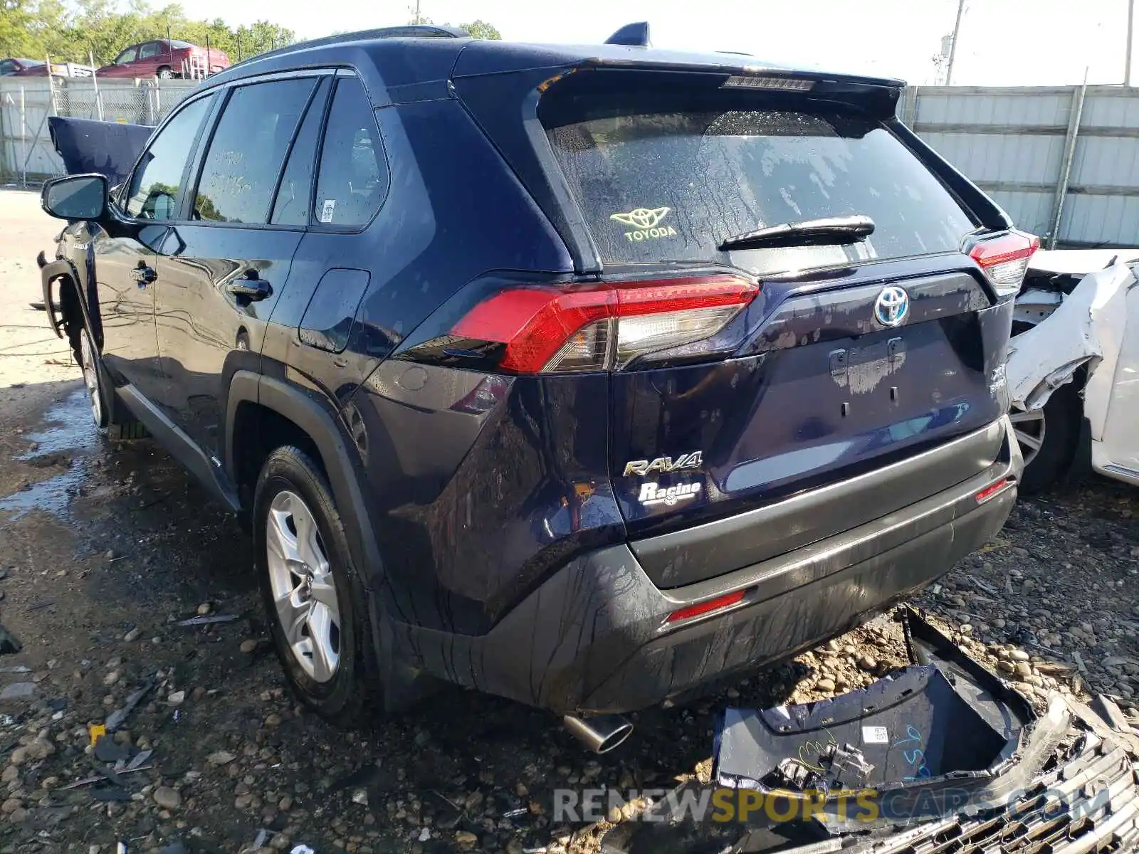 3 Фотография поврежденного автомобиля 4T3R6RFV2MU010270 TOYOTA RAV4 2021