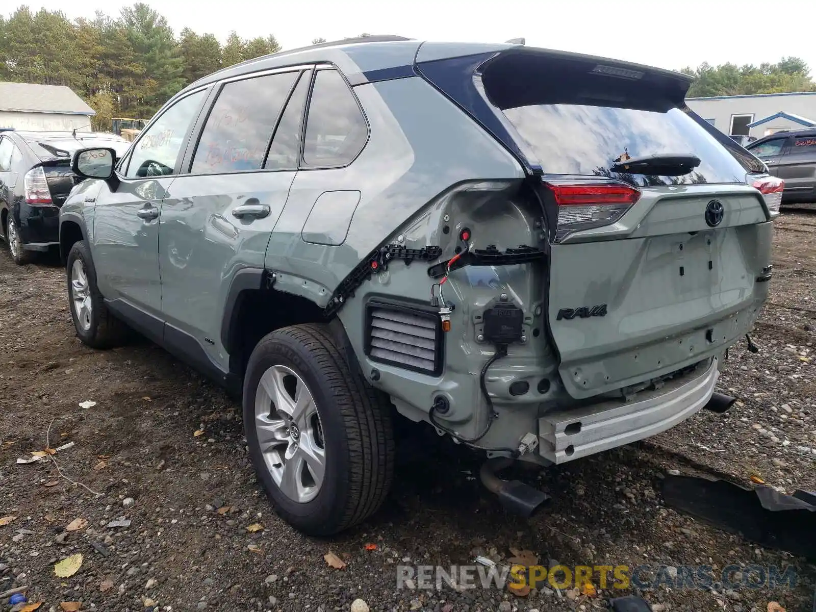 3 Фотография поврежденного автомобиля 4T3R6RFV2MU021253 TOYOTA RAV4 2021