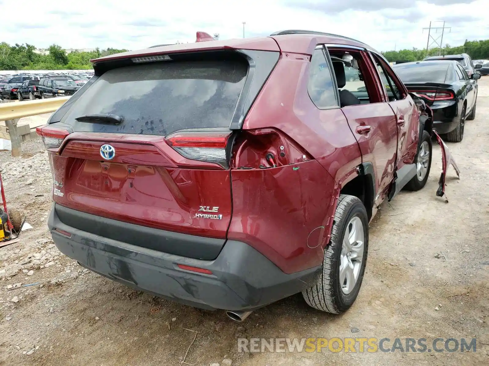 4 Фотография поврежденного автомобиля 4T3R6RFV4MU023179 TOYOTA RAV4 2021