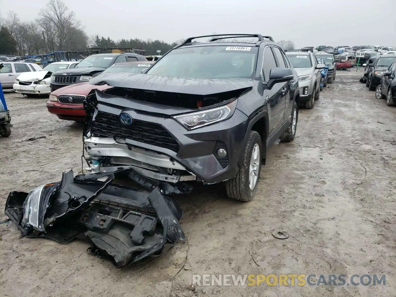 2 Photograph of a damaged car 4T3R6RFV8MU019507 TOYOTA RAV4 2021