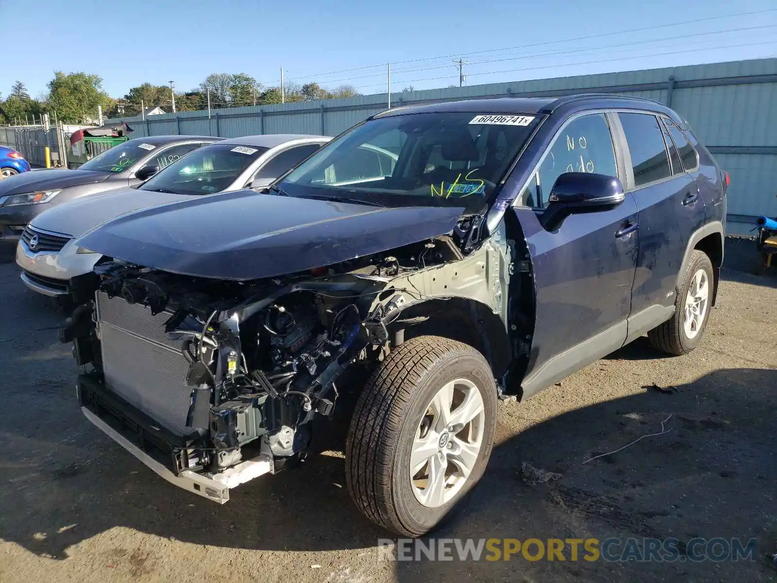 2 Photograph of a damaged car 4T3R6RFV8MU019734 TOYOTA RAV4 2021