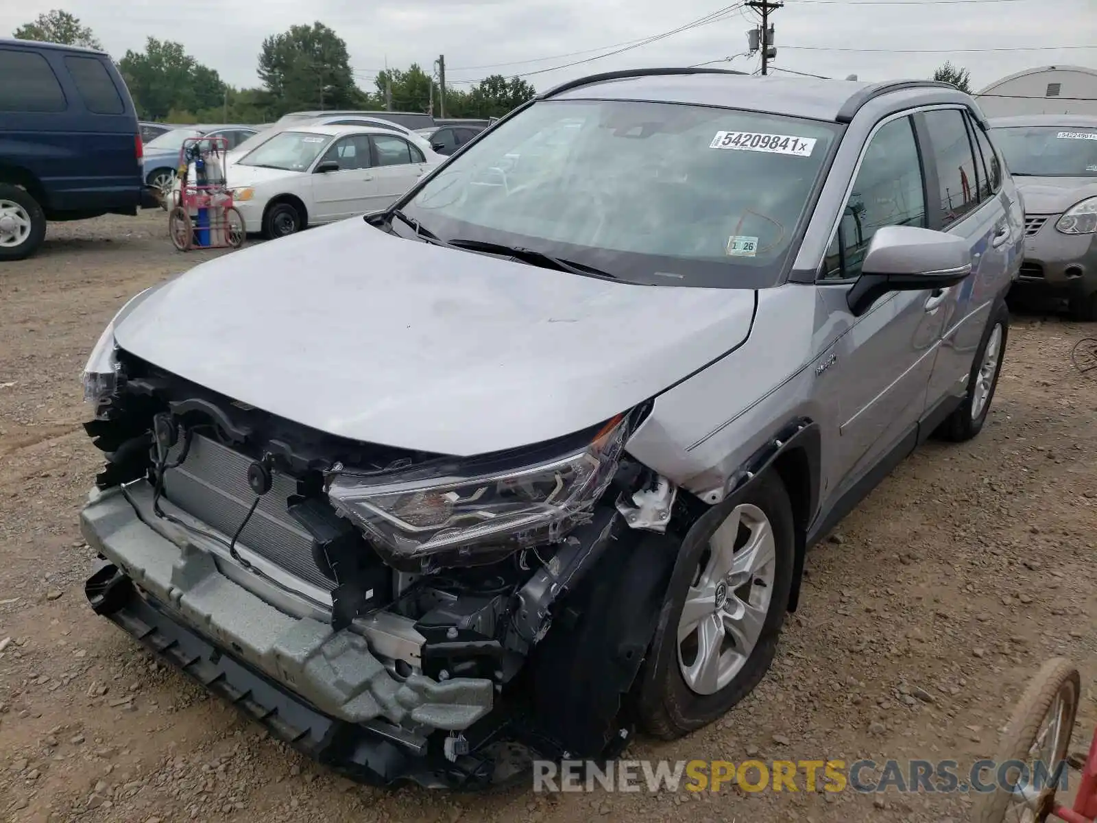 2 Photograph of a damaged car 4T3R6RFV8MU021323 TOYOTA RAV4 2021