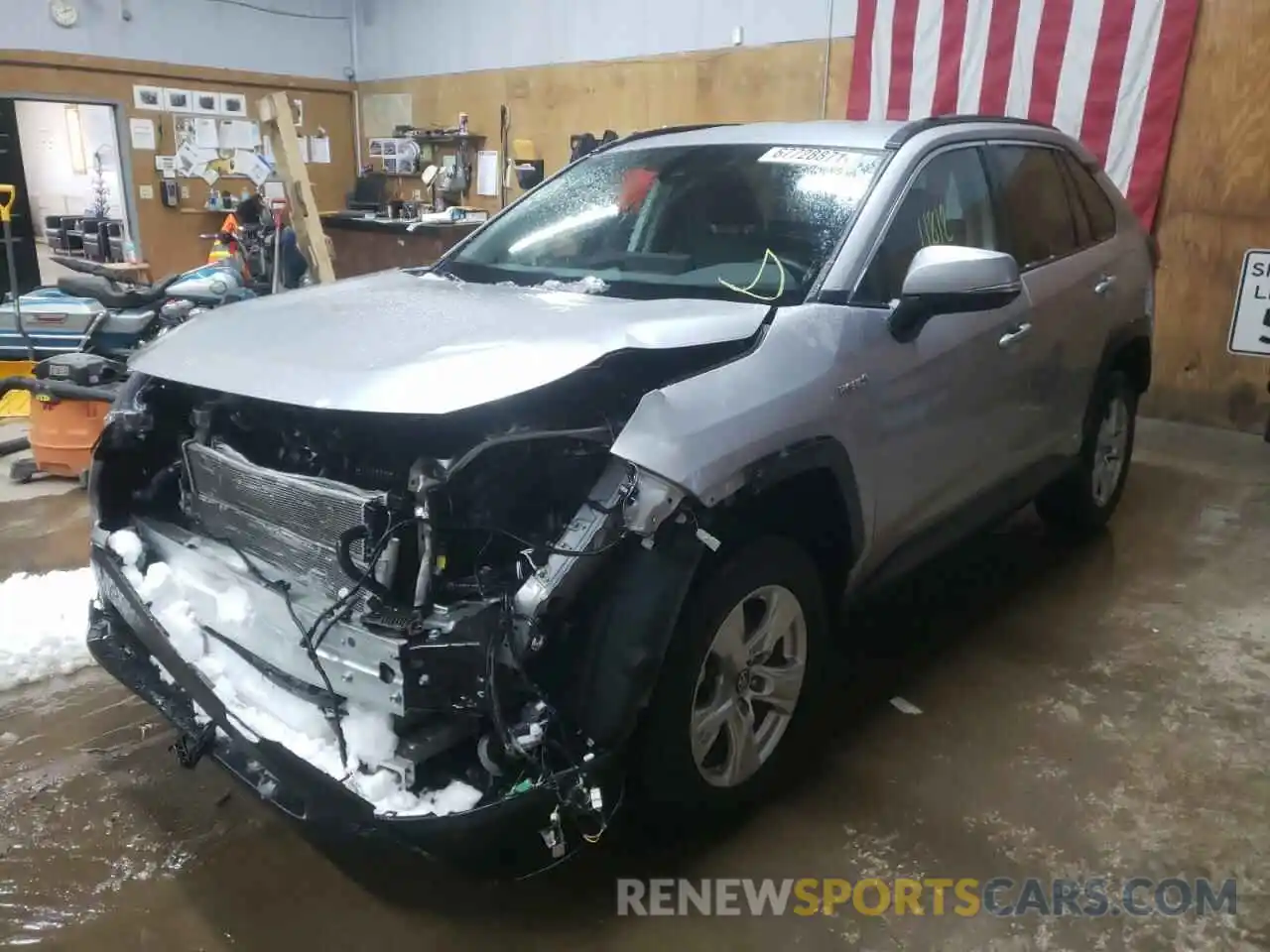 2 Photograph of a damaged car 4T3R6RFVXMU007360 TOYOTA RAV4 2021