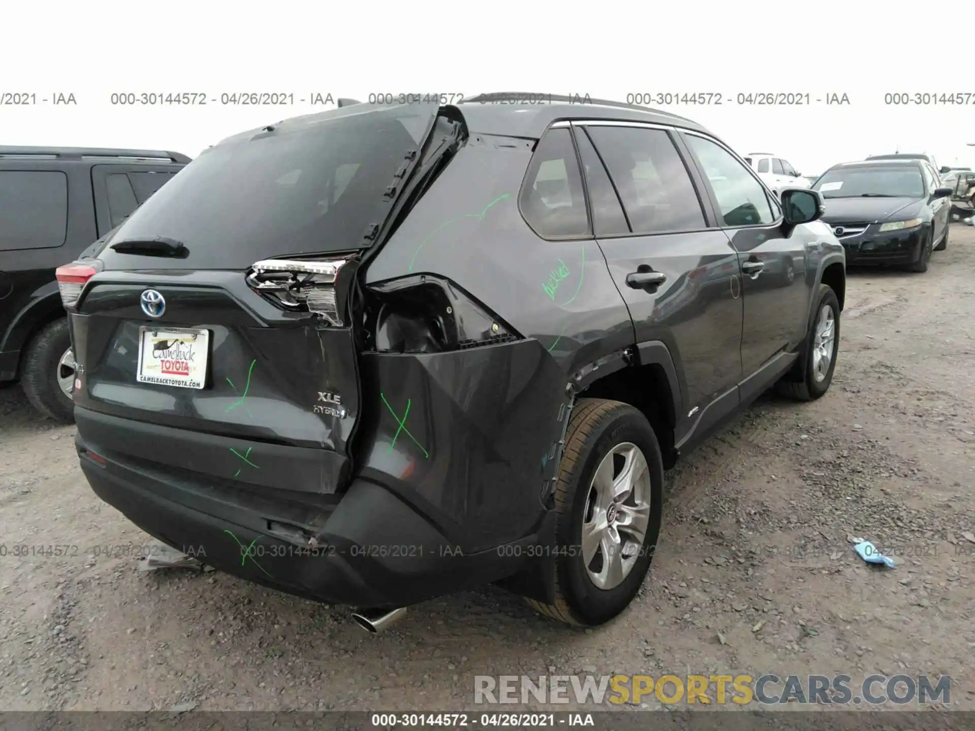 4 Фотография поврежденного автомобиля 4T3R6RFVXMU025356 TOYOTA RAV4 2021