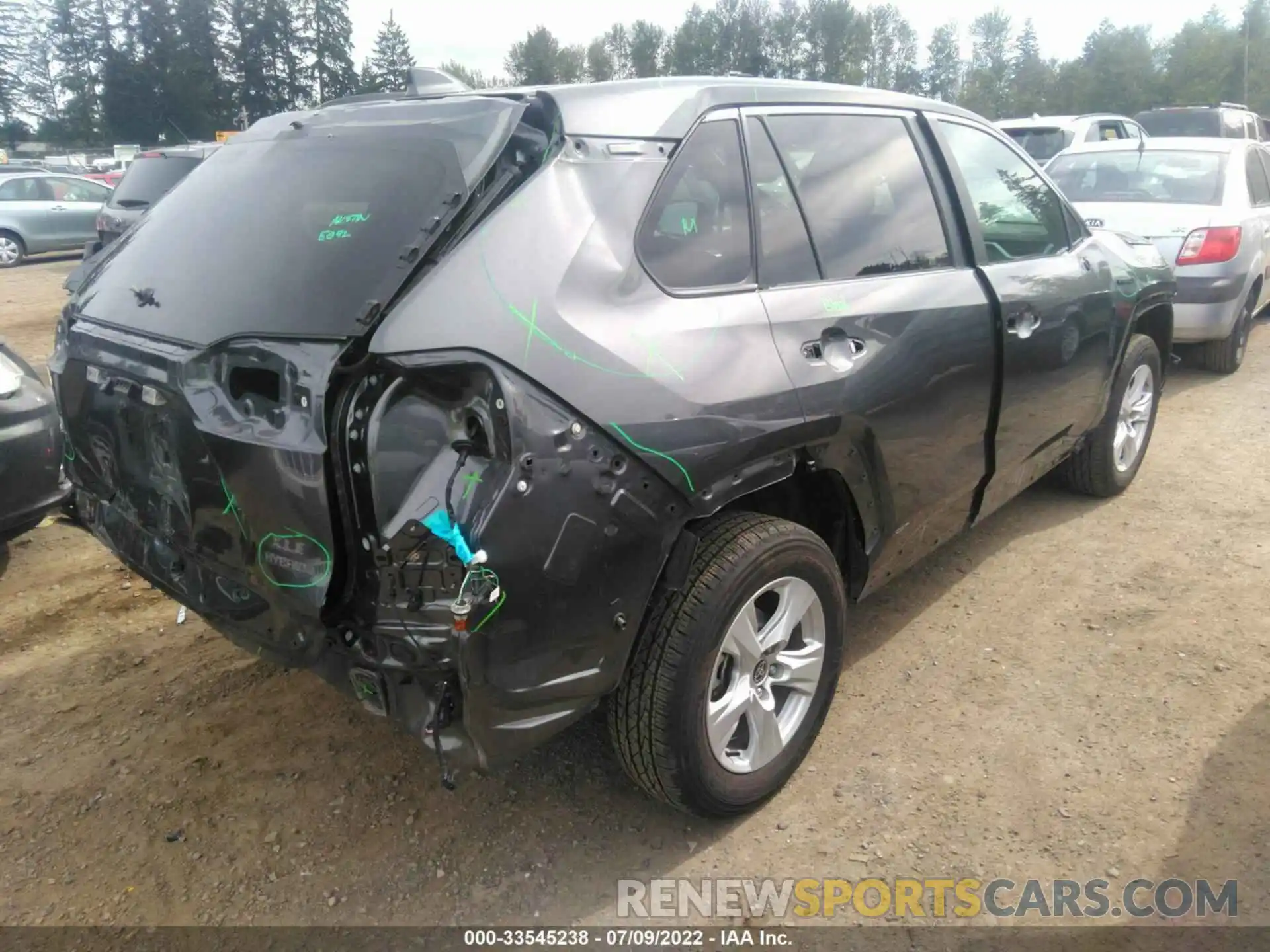 4 Фотография поврежденного автомобиля 4T3RWRFV1MU022443 TOYOTA RAV4 2021