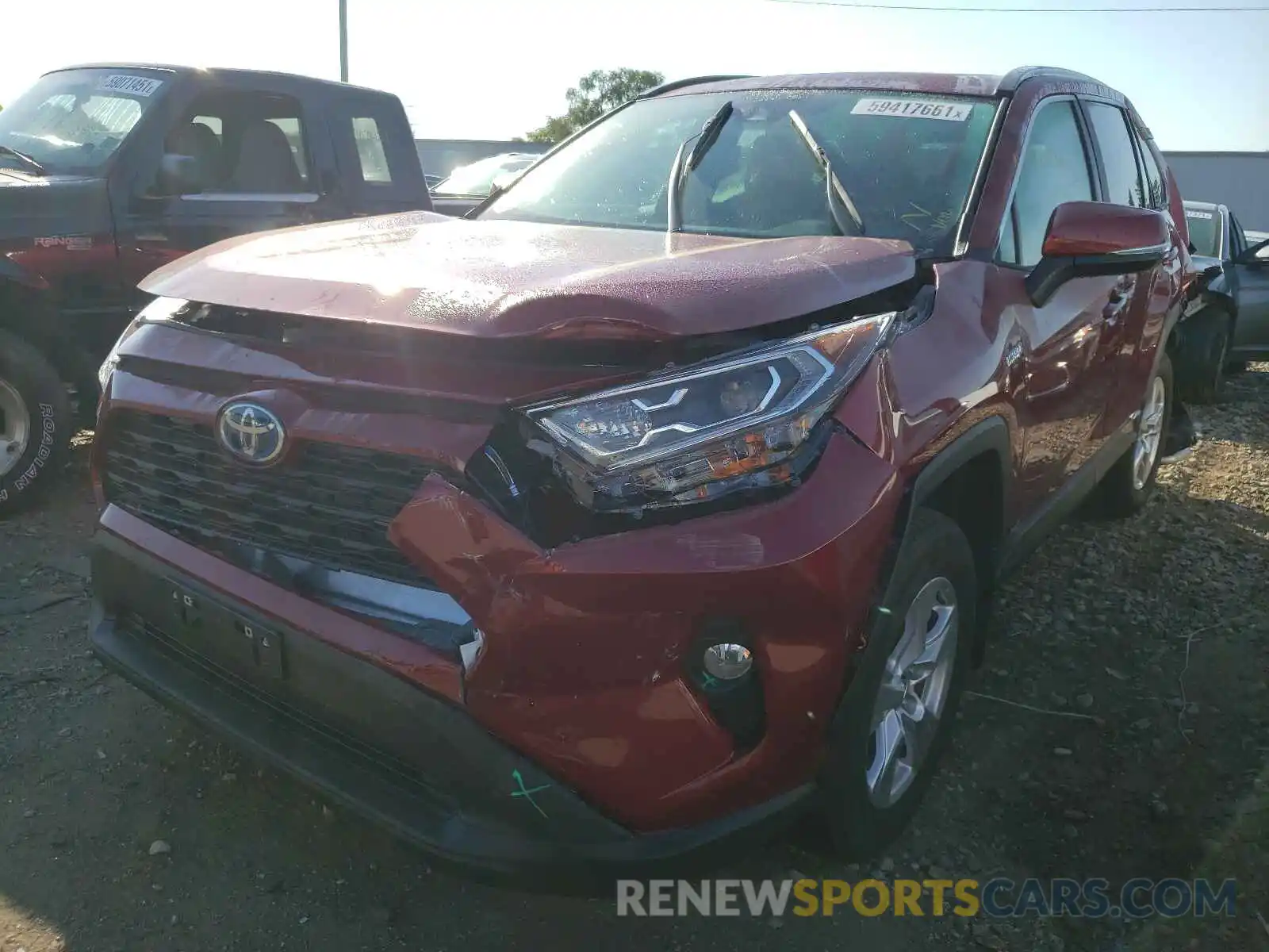 2 Photograph of a damaged car 4T3RWRFV1MU025214 TOYOTA RAV4 2021