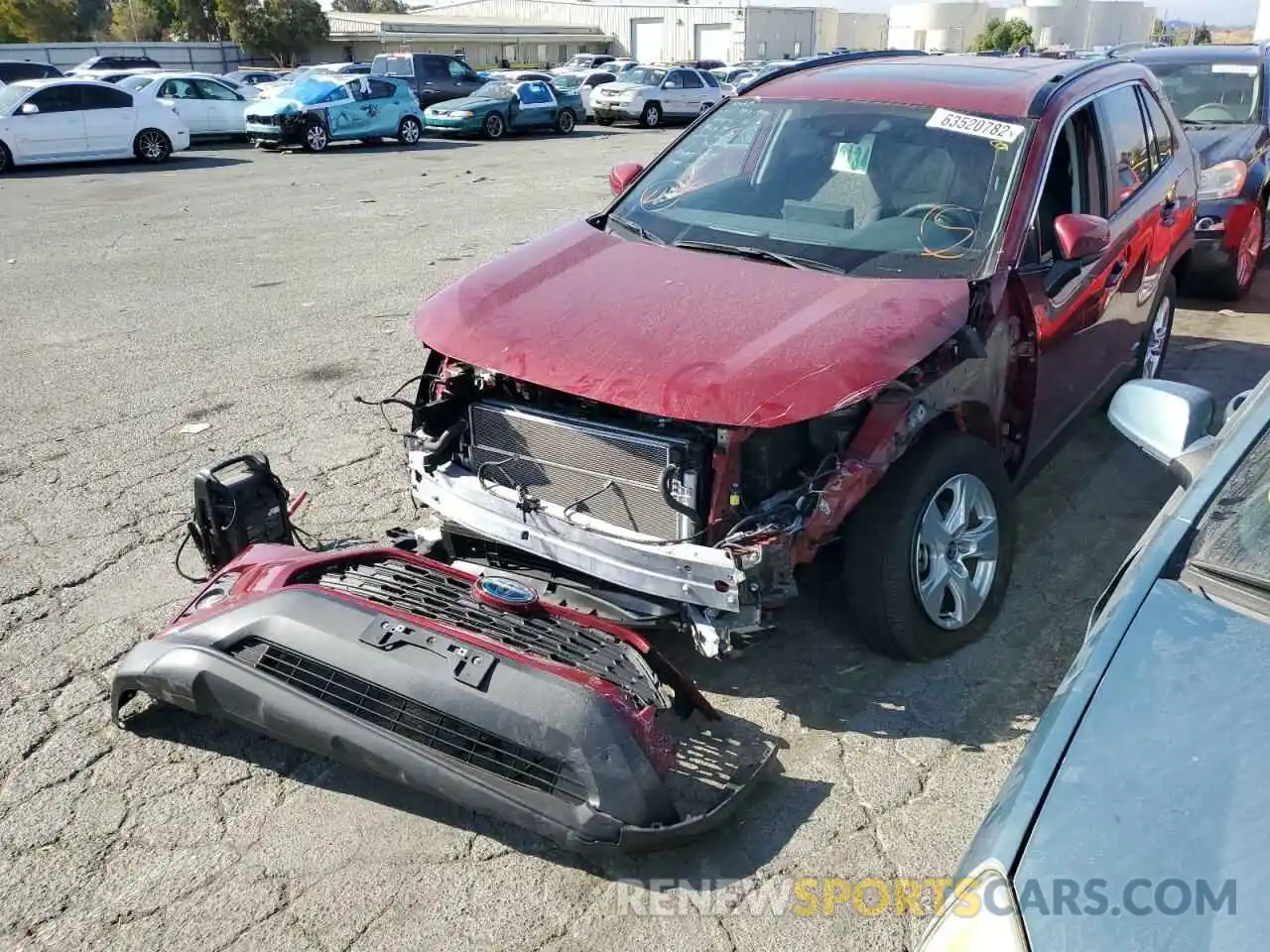 2 Photograph of a damaged car 4T3RWRFV4MU017026 TOYOTA RAV4 2021