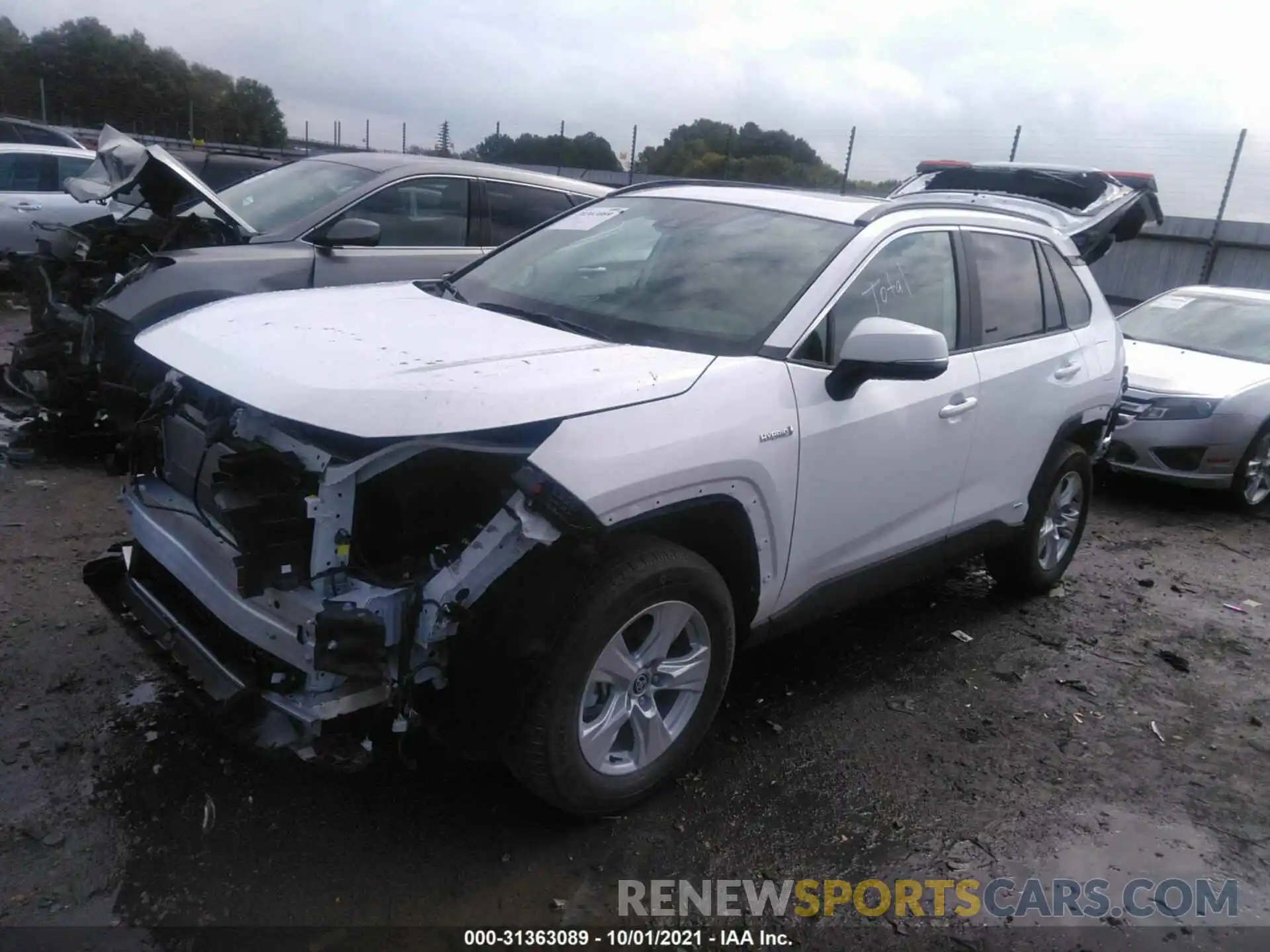 2 Photograph of a damaged car 4T3RWRFV4MU023327 TOYOTA RAV4 2021