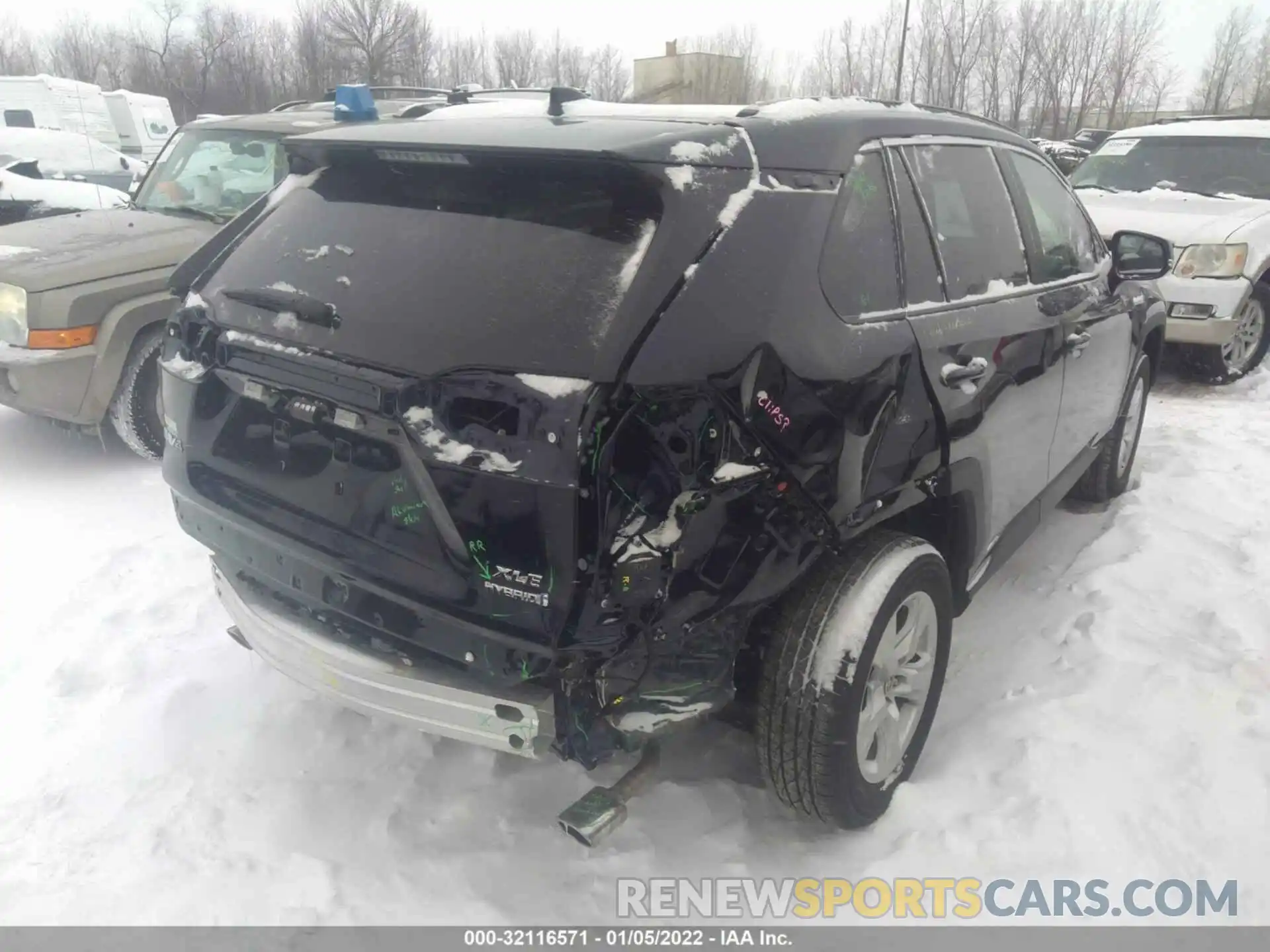 4 Фотография поврежденного автомобиля 4T3RWRFV5MU043361 TOYOTA RAV4 2021