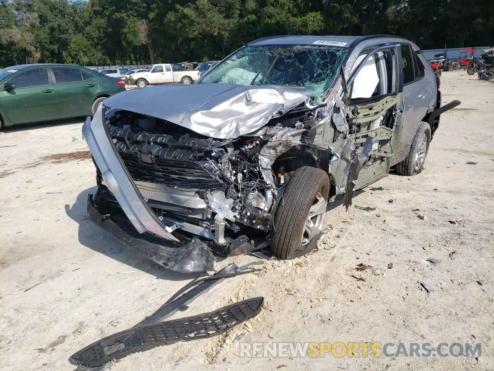 2 Photograph of a damaged car 4T3RWRFV7MU017649 TOYOTA RAV4 2021