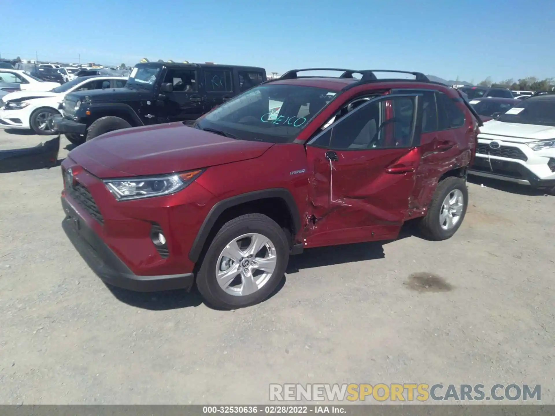 2 Фотография поврежденного автомобиля 4T3RWRFV9MU048000 TOYOTA RAV4 2021