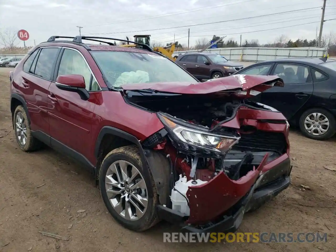 1 Photograph of a damaged car JTMA1RFV1MD072932 TOYOTA RAV4 2021