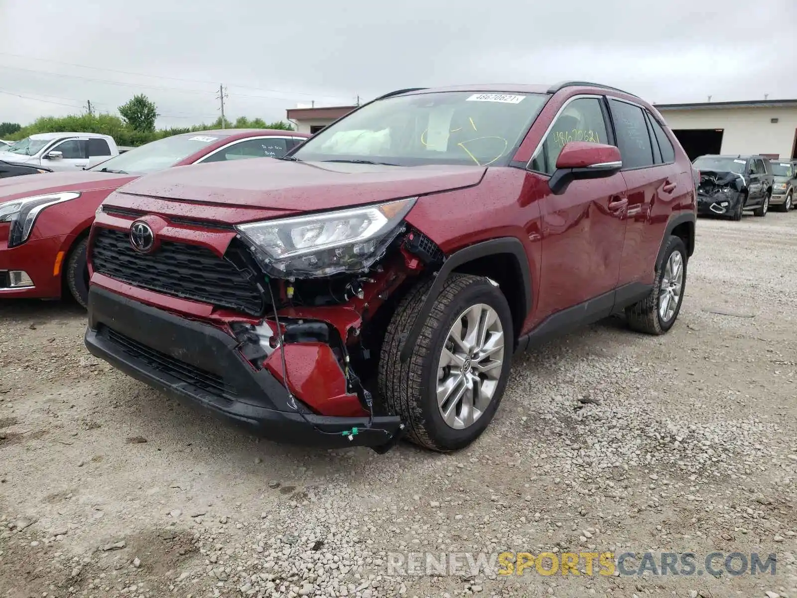 2 Photograph of a damaged car JTMA1RFV4MD075615 TOYOTA RAV4 2021