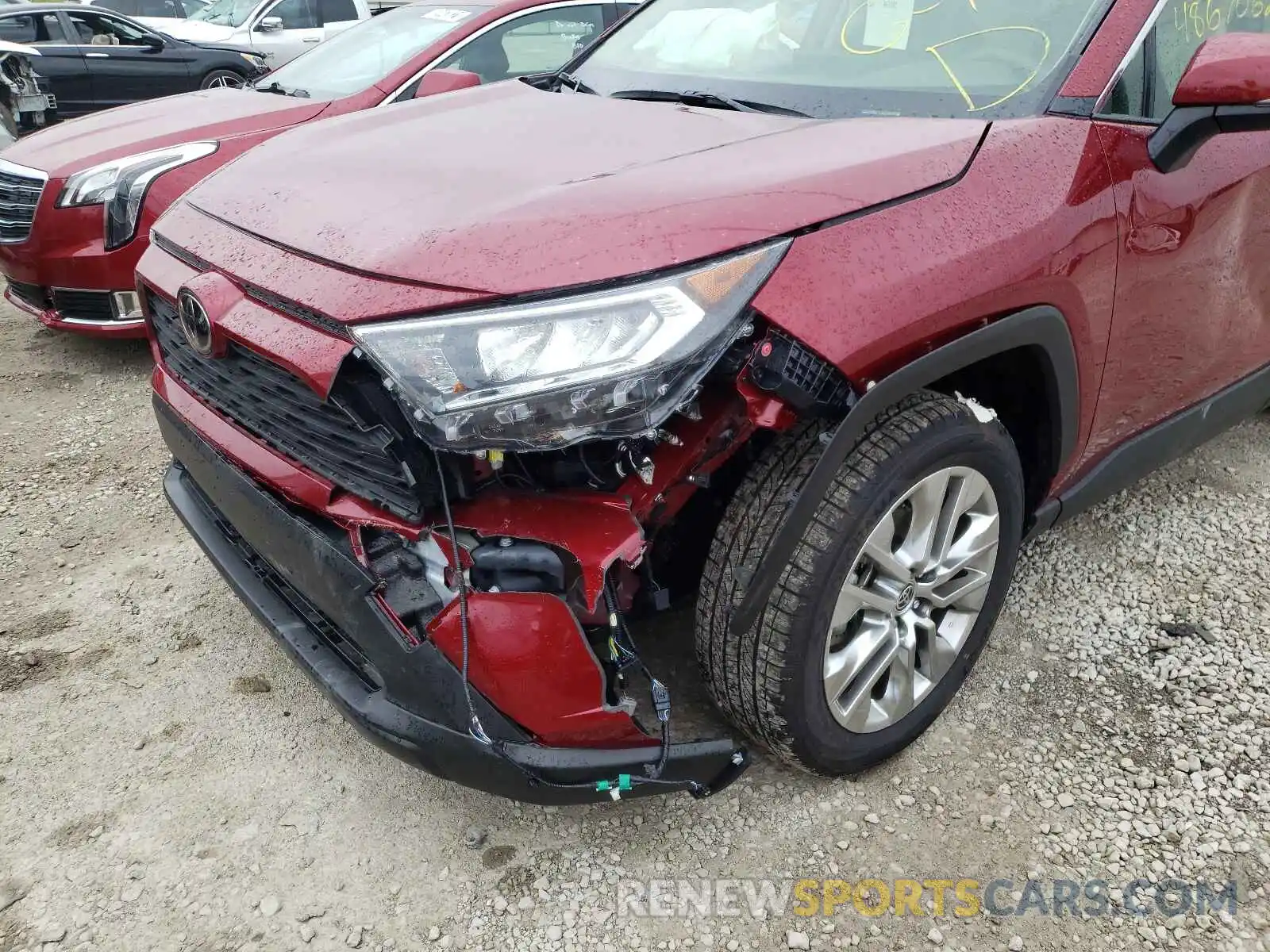 9 Photograph of a damaged car JTMA1RFV4MD075615 TOYOTA RAV4 2021