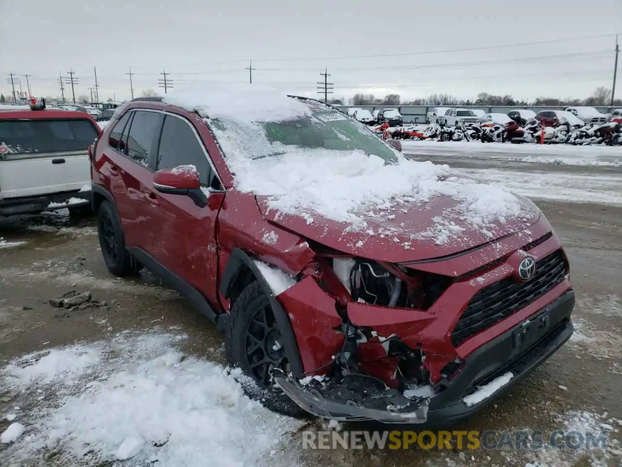 1 Photograph of a damaged car JTMA1RFV5MD073548 TOYOTA RAV4 2021