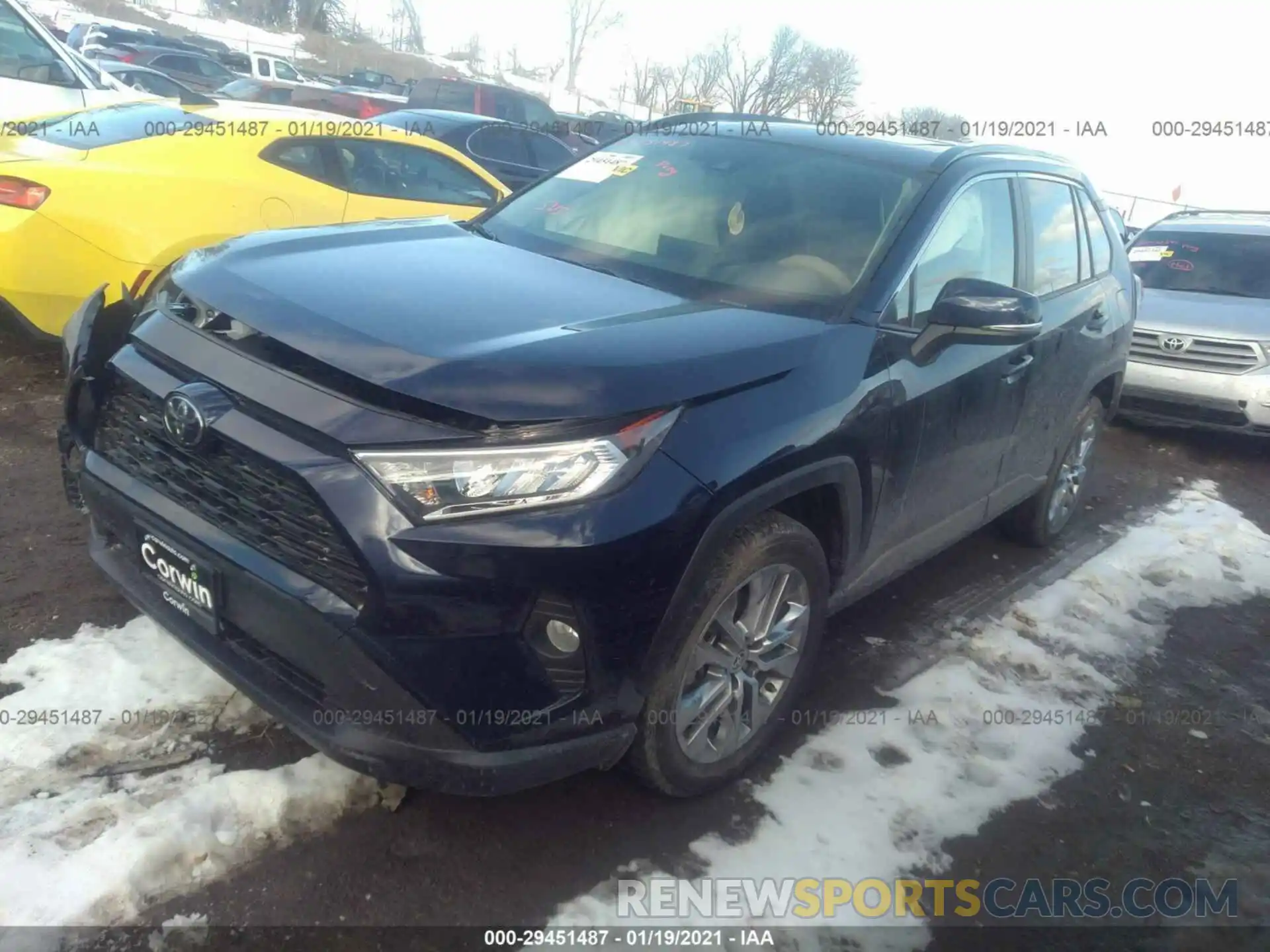 2 Photograph of a damaged car JTMA1RFV5MD531749 TOYOTA RAV4 2021