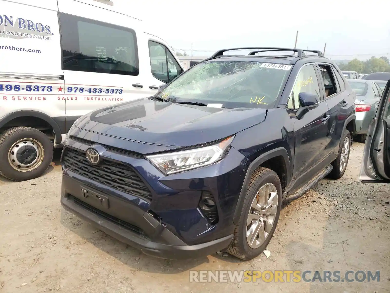 2 Photograph of a damaged car JTMA1RFV6MD078290 TOYOTA RAV4 2021