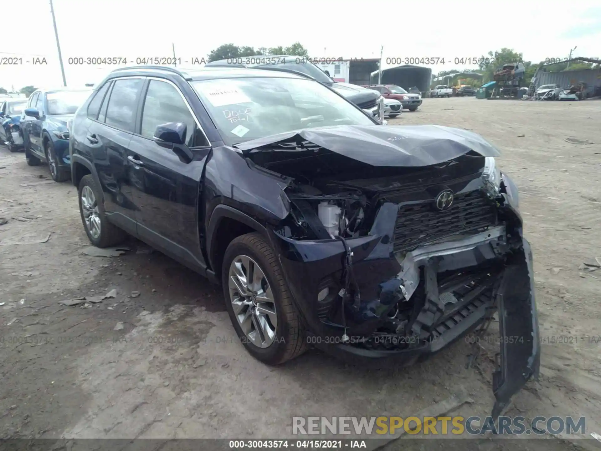 1 Photograph of a damaged car JTMA1RFV6MJ039894 TOYOTA RAV4 2021