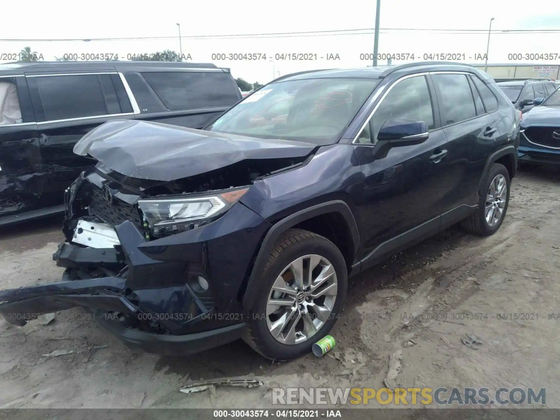 2 Photograph of a damaged car JTMA1RFV6MJ039894 TOYOTA RAV4 2021