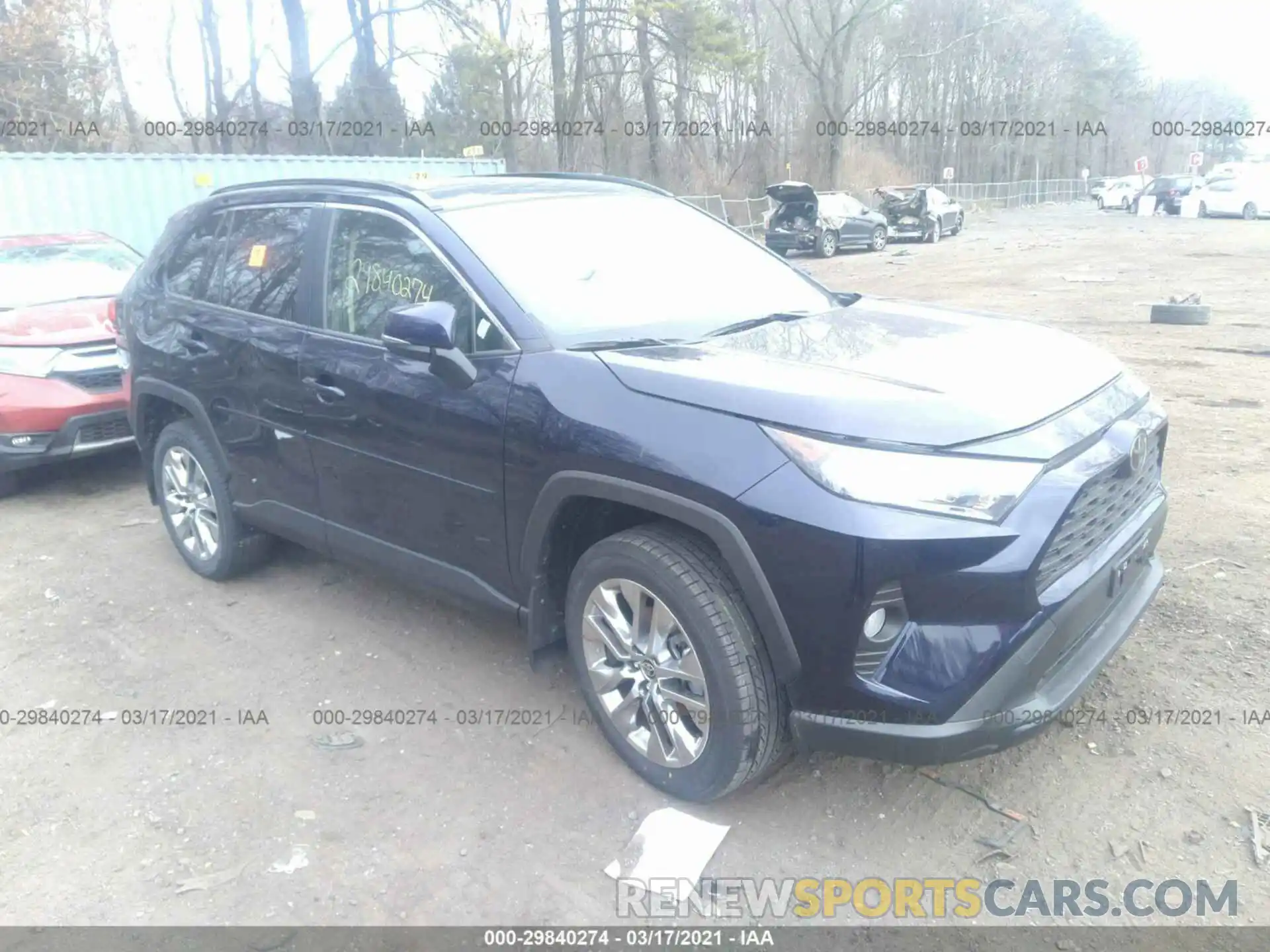 1 Photograph of a damaged car JTMA1RFV7MD072076 TOYOTA RAV4 2021