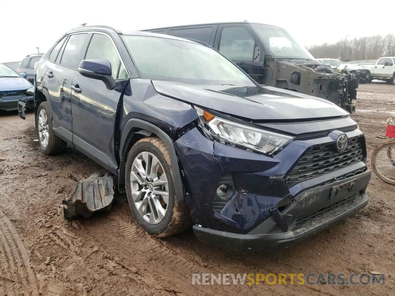 1 Photograph of a damaged car JTMA1RFV7MD073650 TOYOTA RAV4 2021