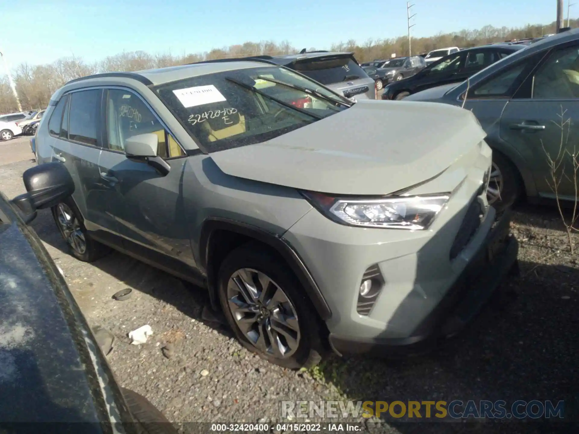 1 Photograph of a damaged car JTMA1RFVXMD083380 TOYOTA RAV4 2021