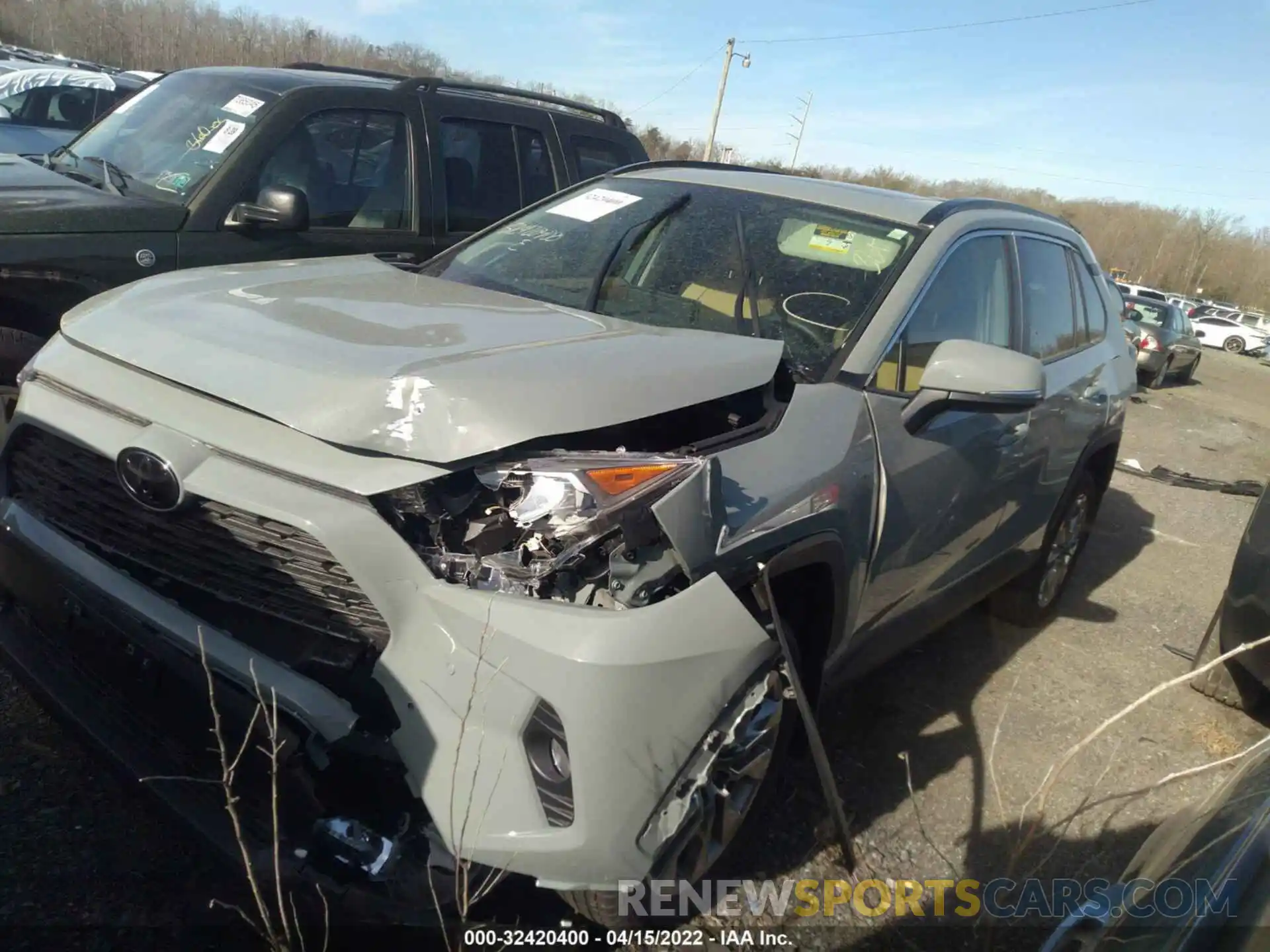 2 Photograph of a damaged car JTMA1RFVXMD083380 TOYOTA RAV4 2021