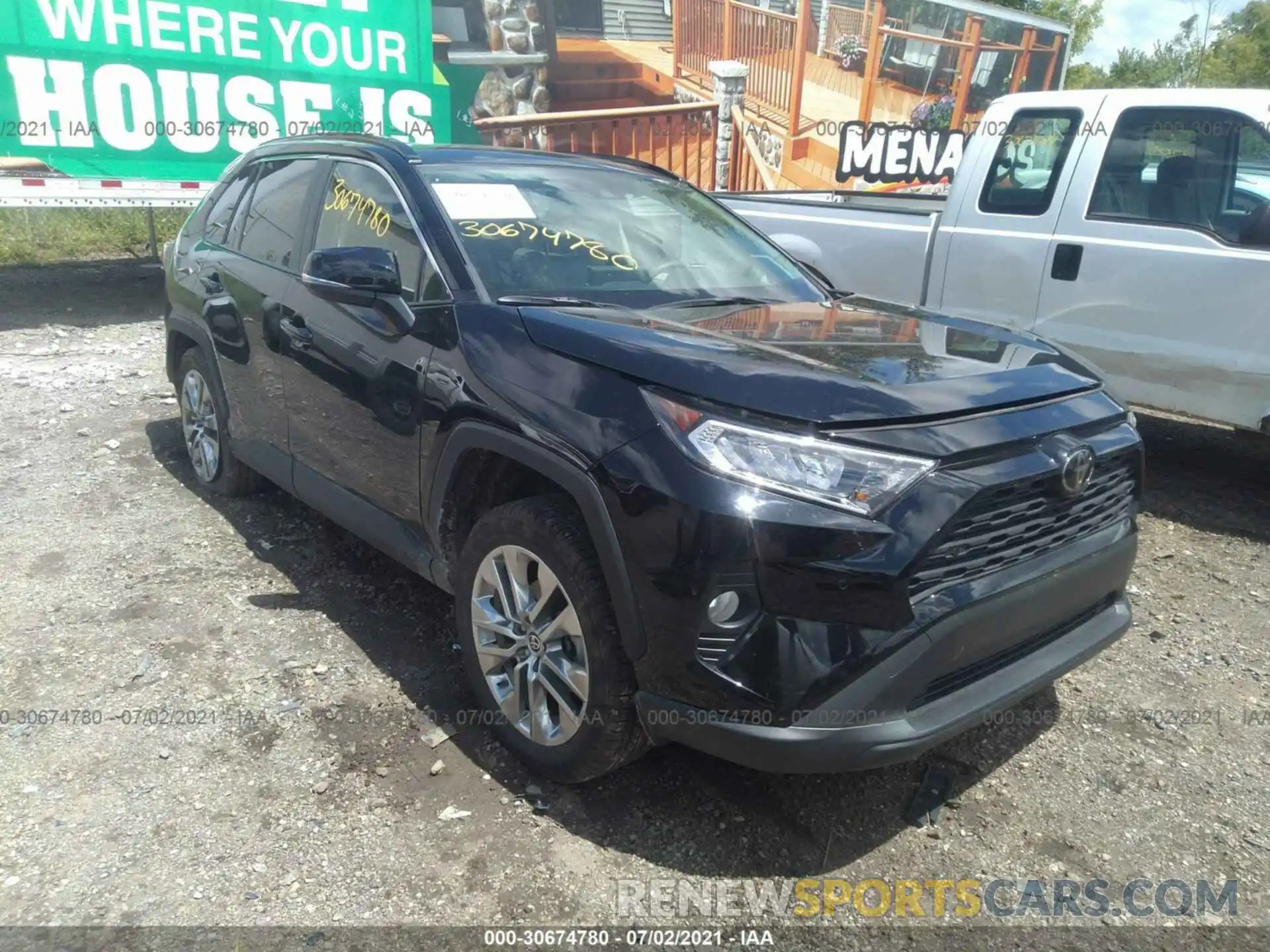 1 Photograph of a damaged car JTMA1RFVXMJ039767 TOYOTA RAV4 2021