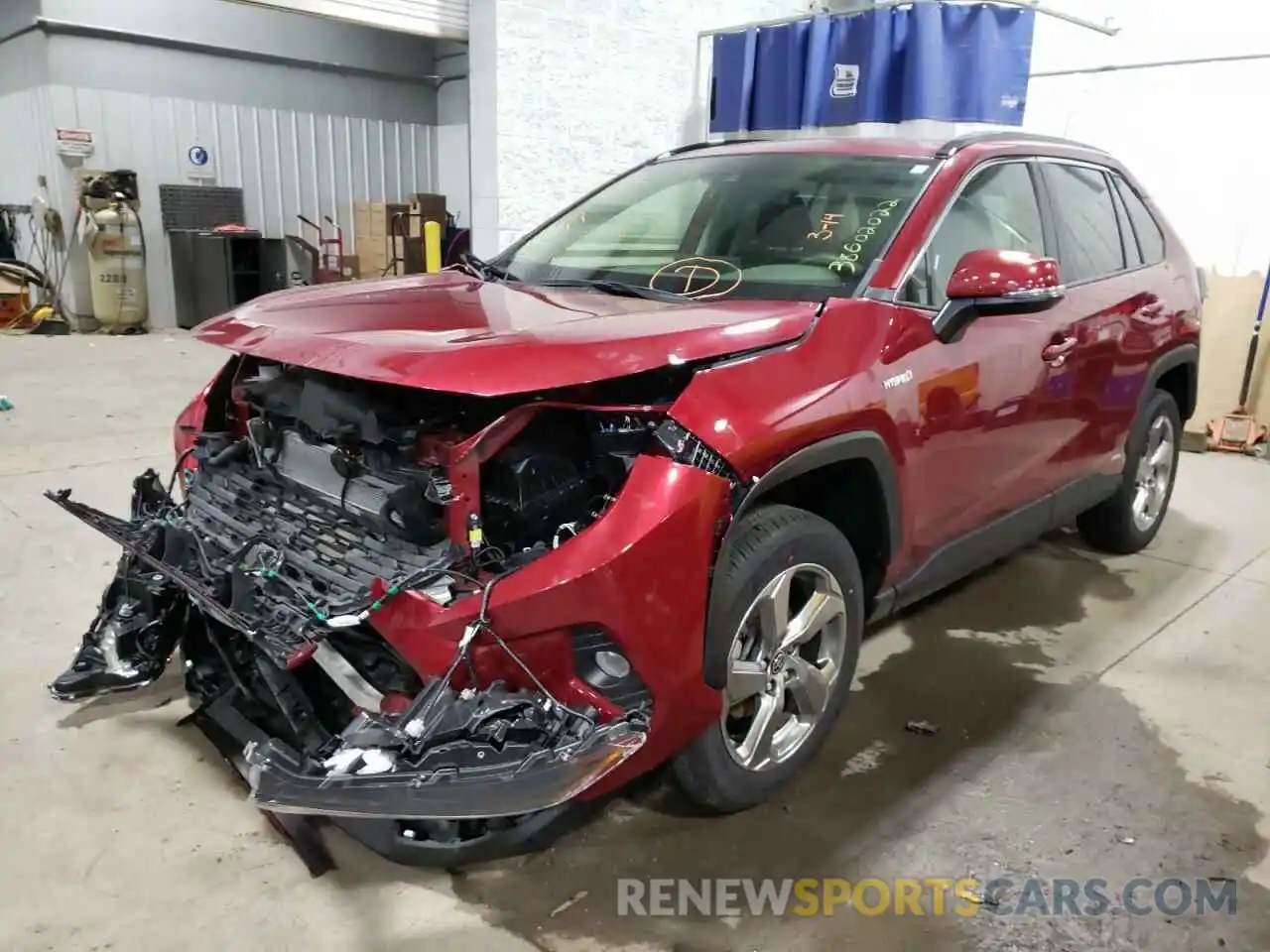 2 Photograph of a damaged car JTMB6RFV0MD014297 TOYOTA RAV4 2021