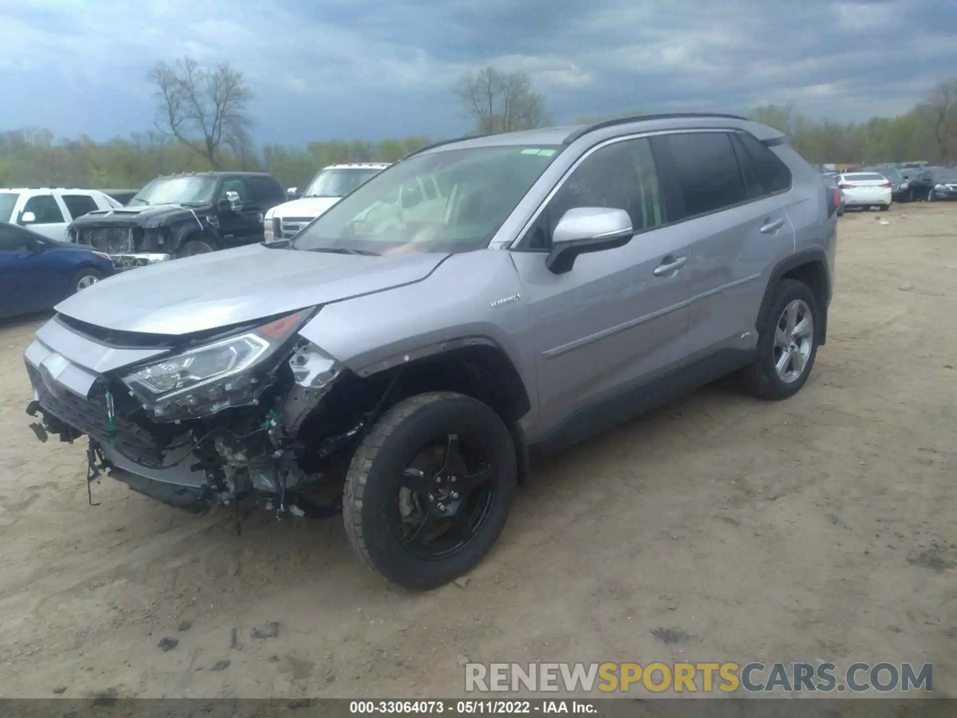 2 Photograph of a damaged car JTMB6RFV0MD033125 TOYOTA RAV4 2021