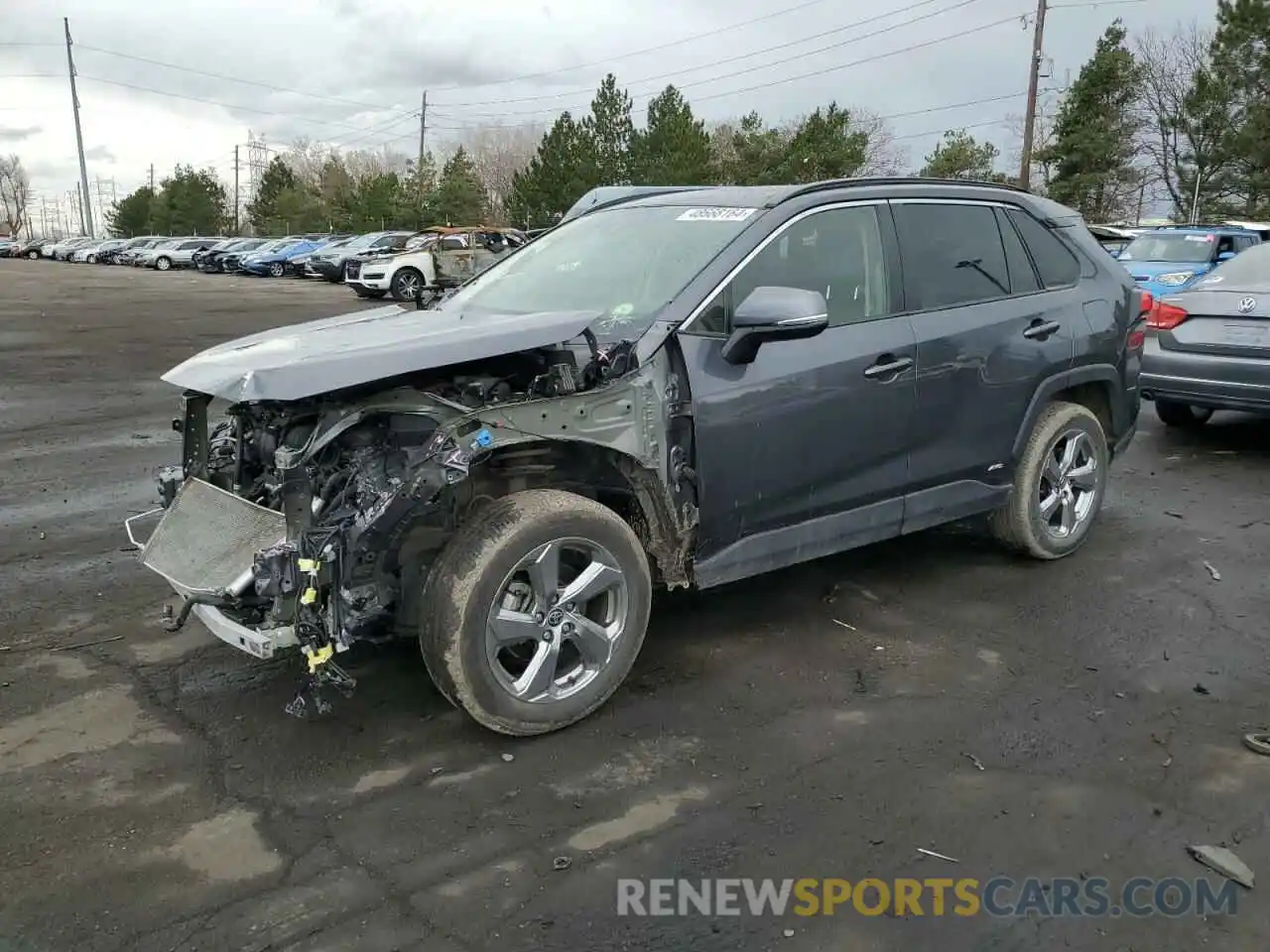 1 Photograph of a damaged car JTMB6RFV1MD511052 TOYOTA RAV4 2021