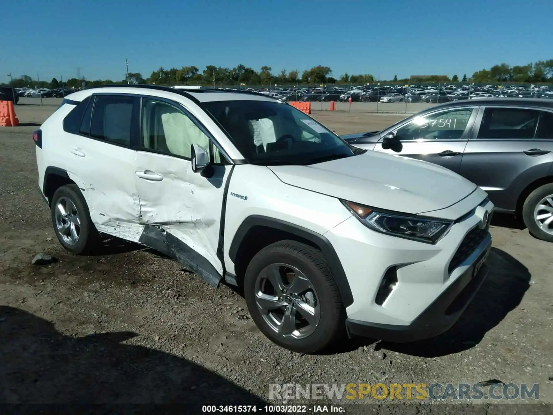 1 Photograph of a damaged car JTMB6RFV1MJ012026 TOYOTA RAV4 2021