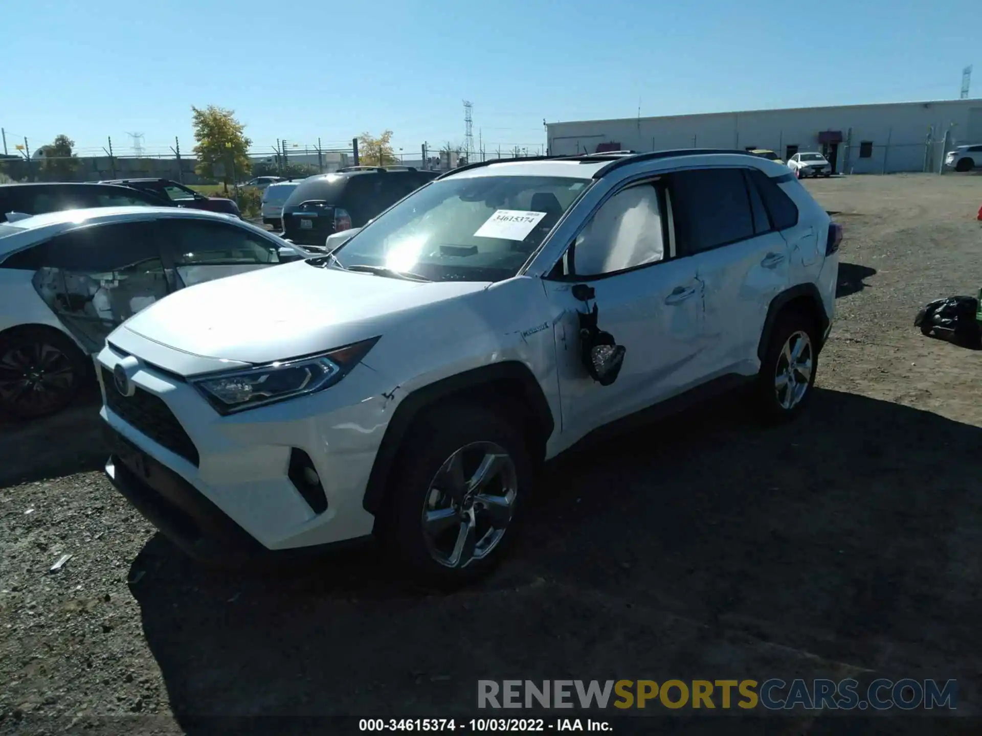 2 Photograph of a damaged car JTMB6RFV1MJ012026 TOYOTA RAV4 2021