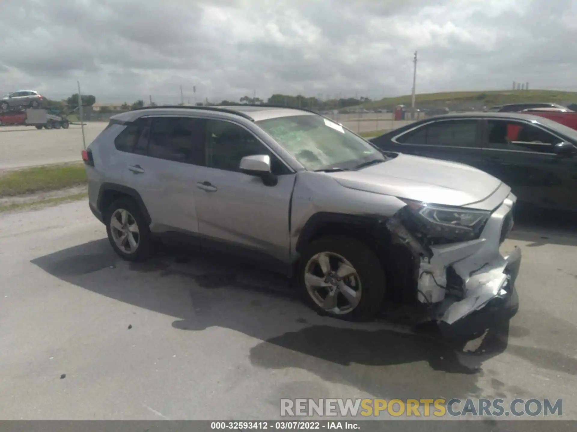 1 Photograph of a damaged car JTMB6RFV3MD029392 TOYOTA RAV4 2021